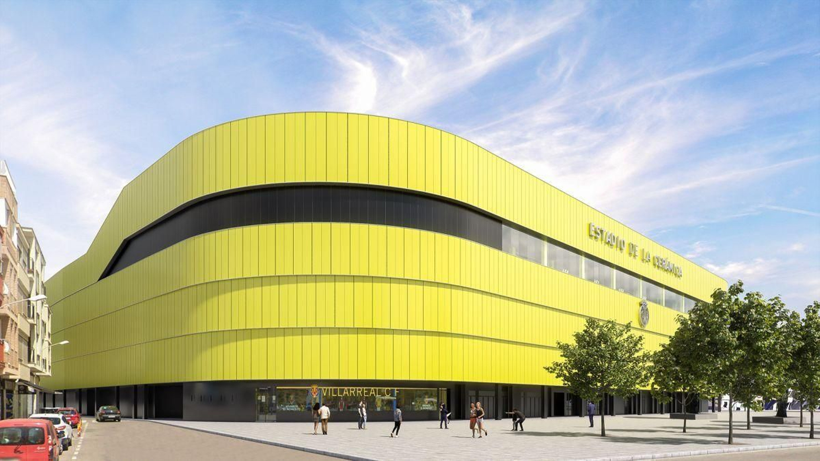 Una imagen de la maqueta del Estadio de la Cerámica, donde disputa sus partidos el Villarreal.