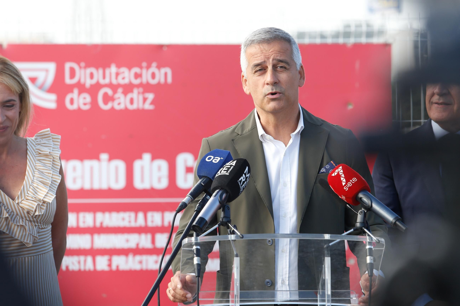 Las fotos de la inauguración de las pistas de exámenes de conducir en Algeciras