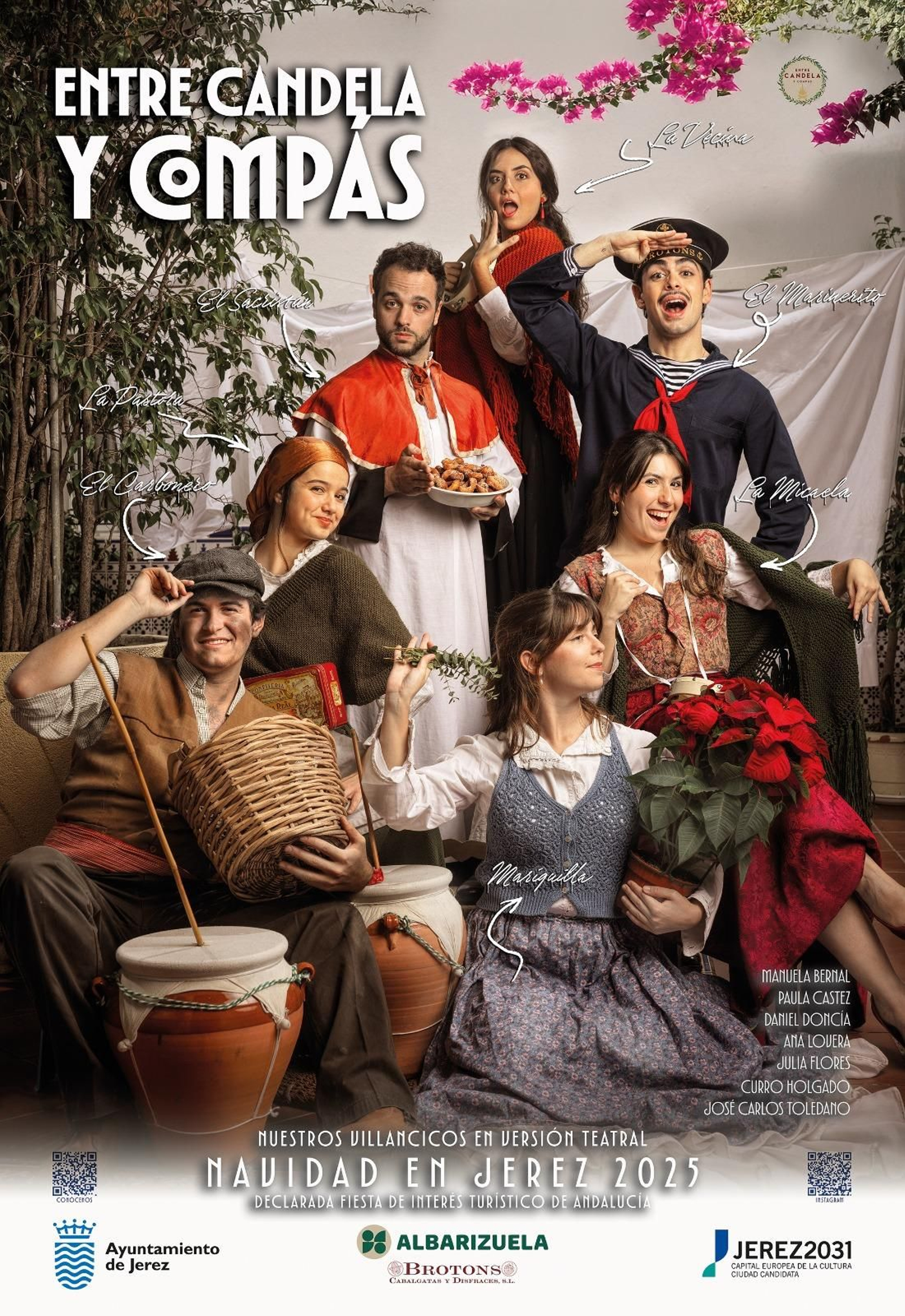 Cartel anunciador de 'entre Candela y Compás', en Jerez.