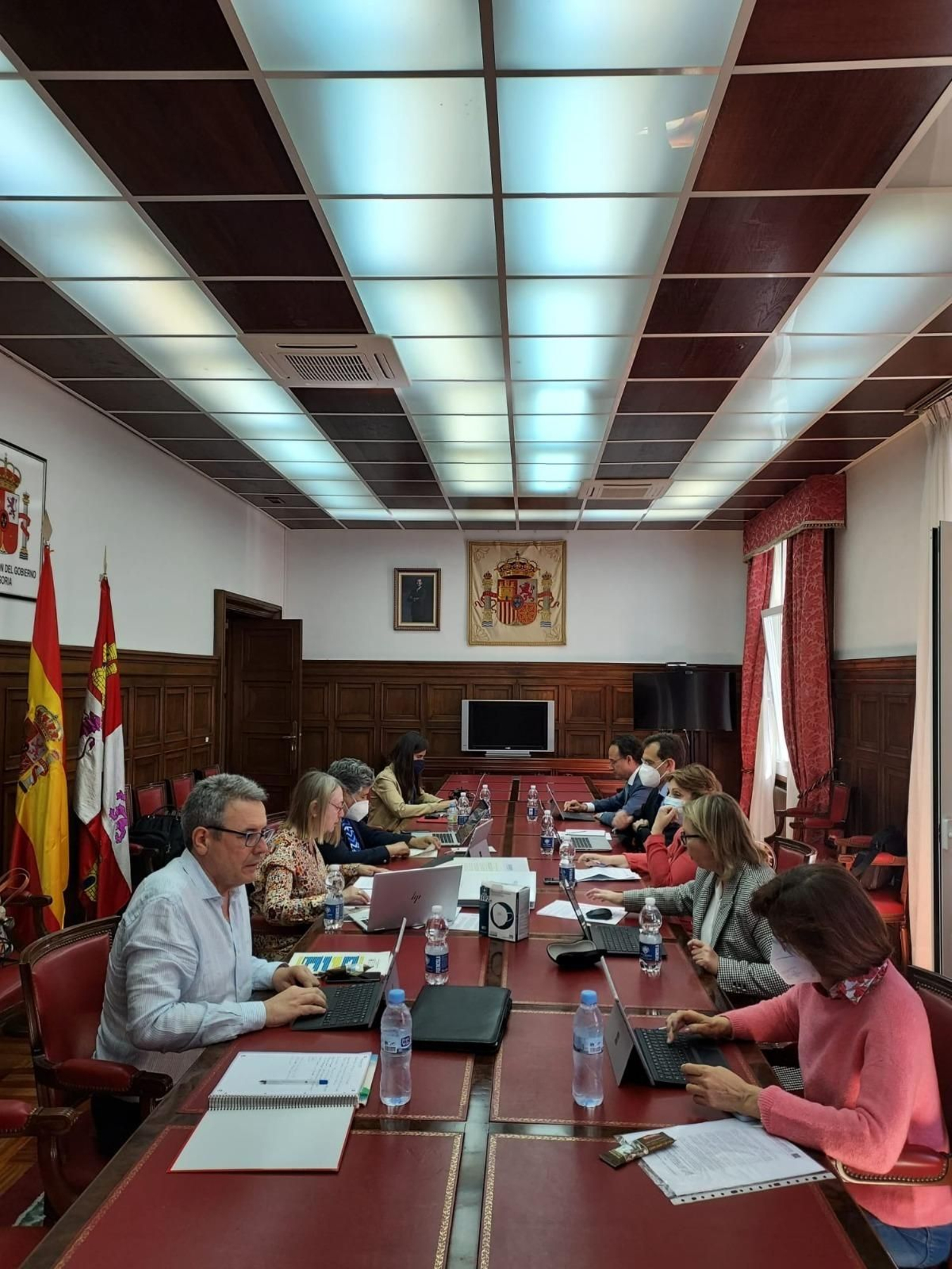 Reunión de Acuaes para la licitación de la nueva depuradora de Mazagón.