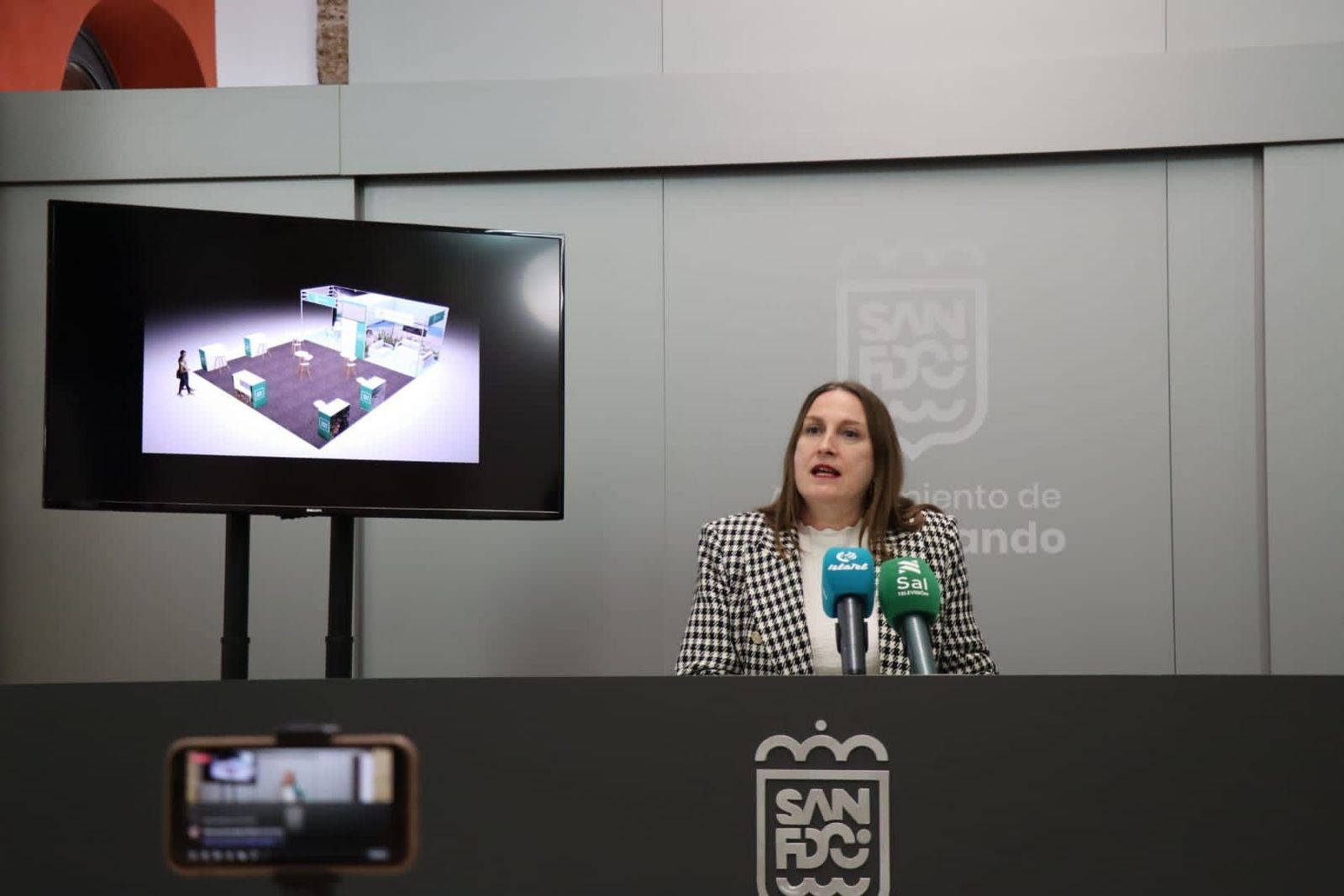 Regla Moreno, en la presentación del expositor de la feria Cádiz Bienmesabe.