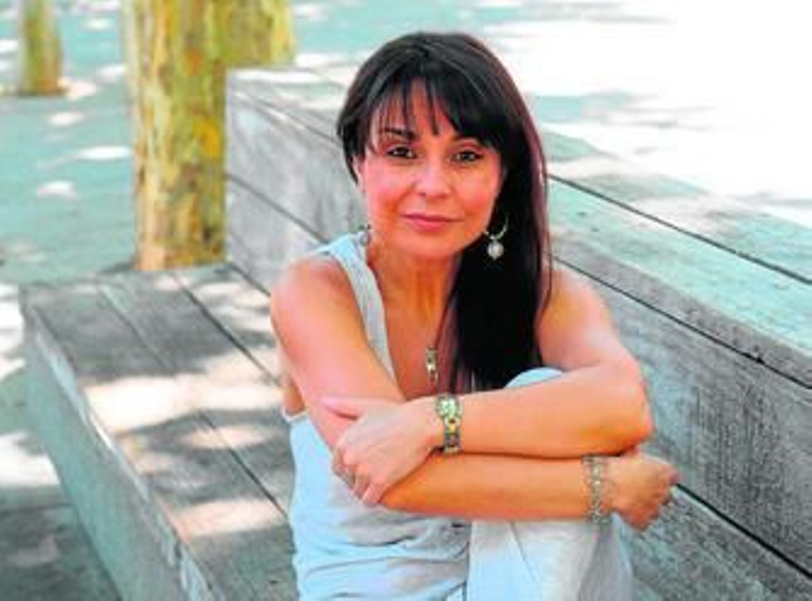 La escritora Nerea Riesco, fotografiada esta semana en la Feria del Libro de Sevilla.