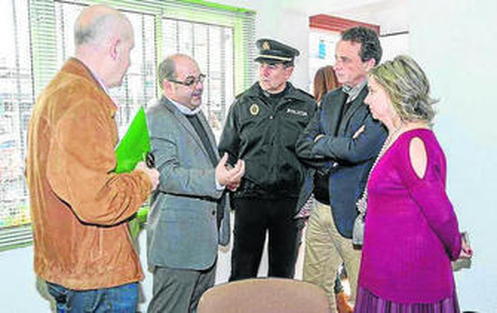 La delegada de Salud en las instalaciones.