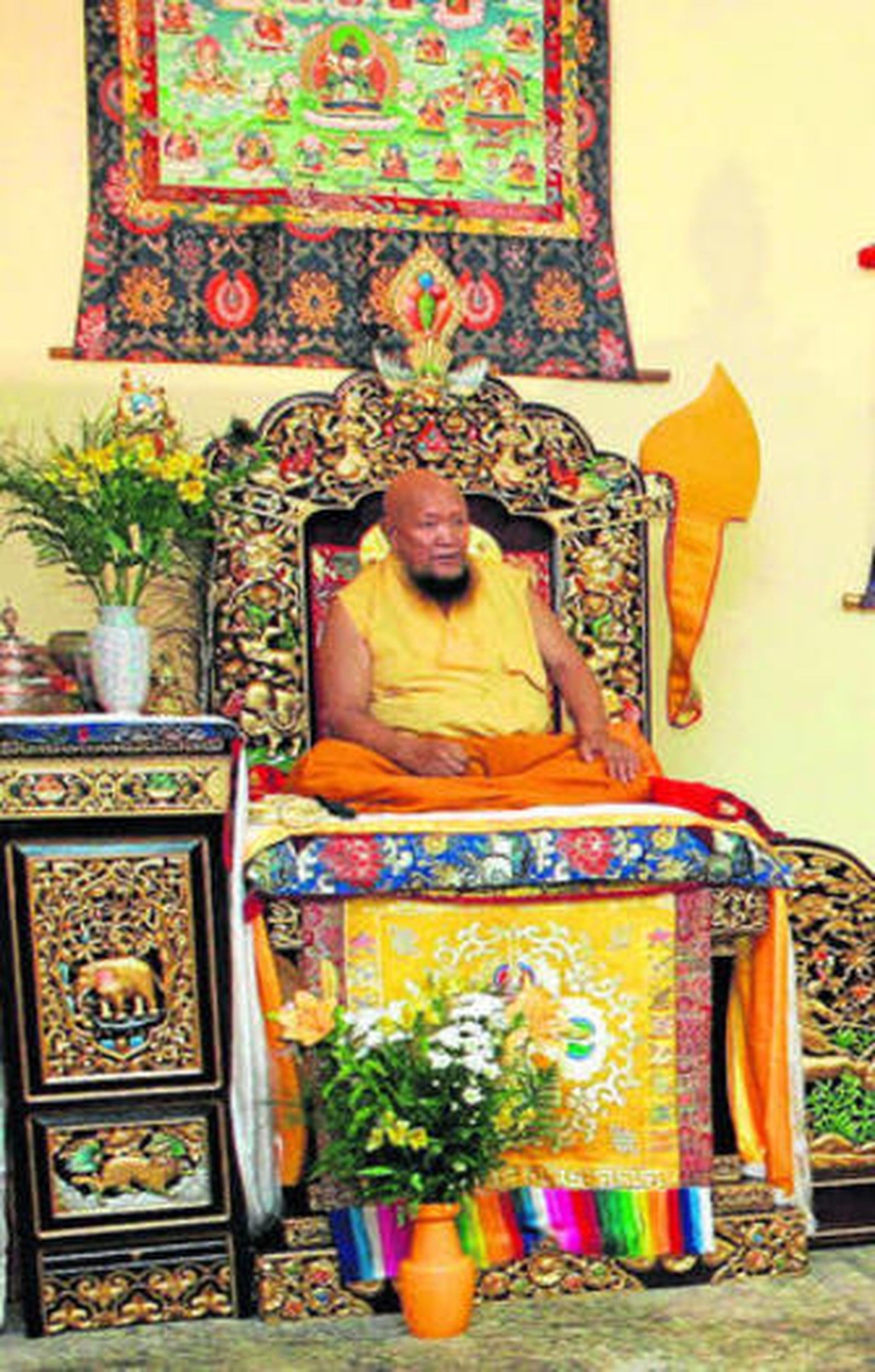 Visita del segundo dalai lama a Almería.