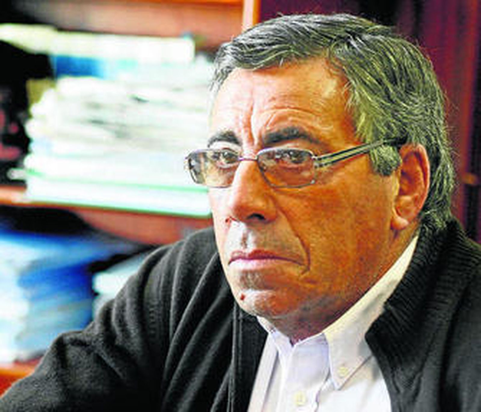 Edmundo López, ayer en el despacho de su abogado.