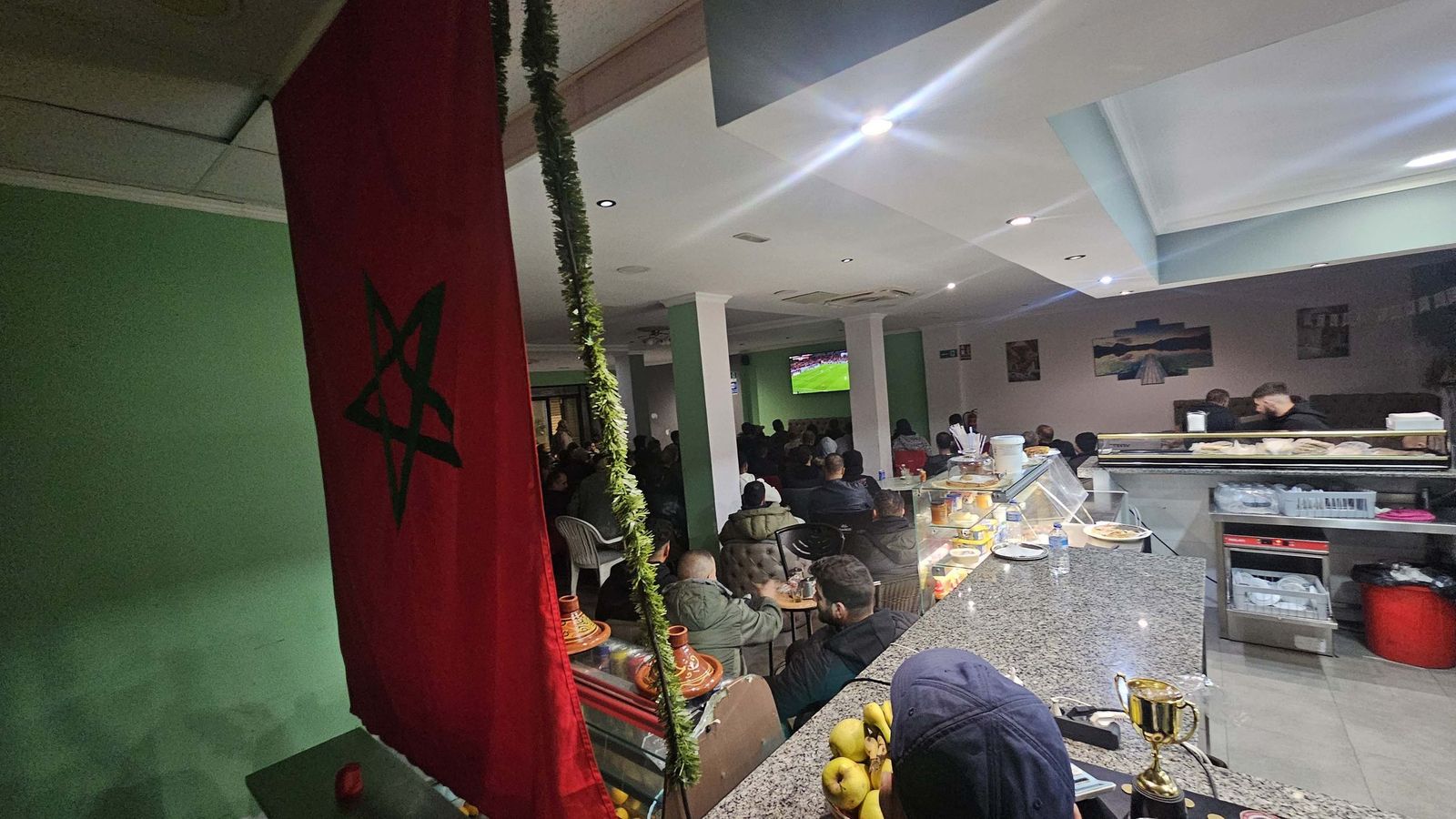 Las fotos de cómo se vivió en Algeciras el Zambia - Marruecos de la Copa de África