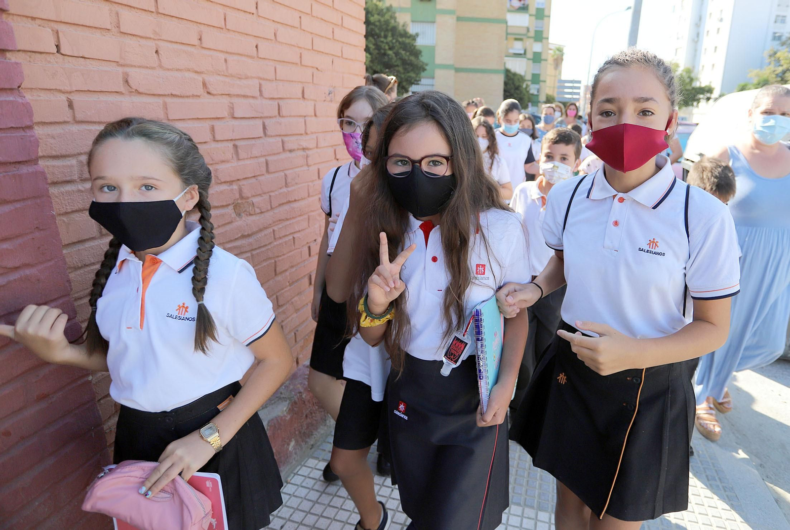 Imágenes de la vuelta al cole en Huelva