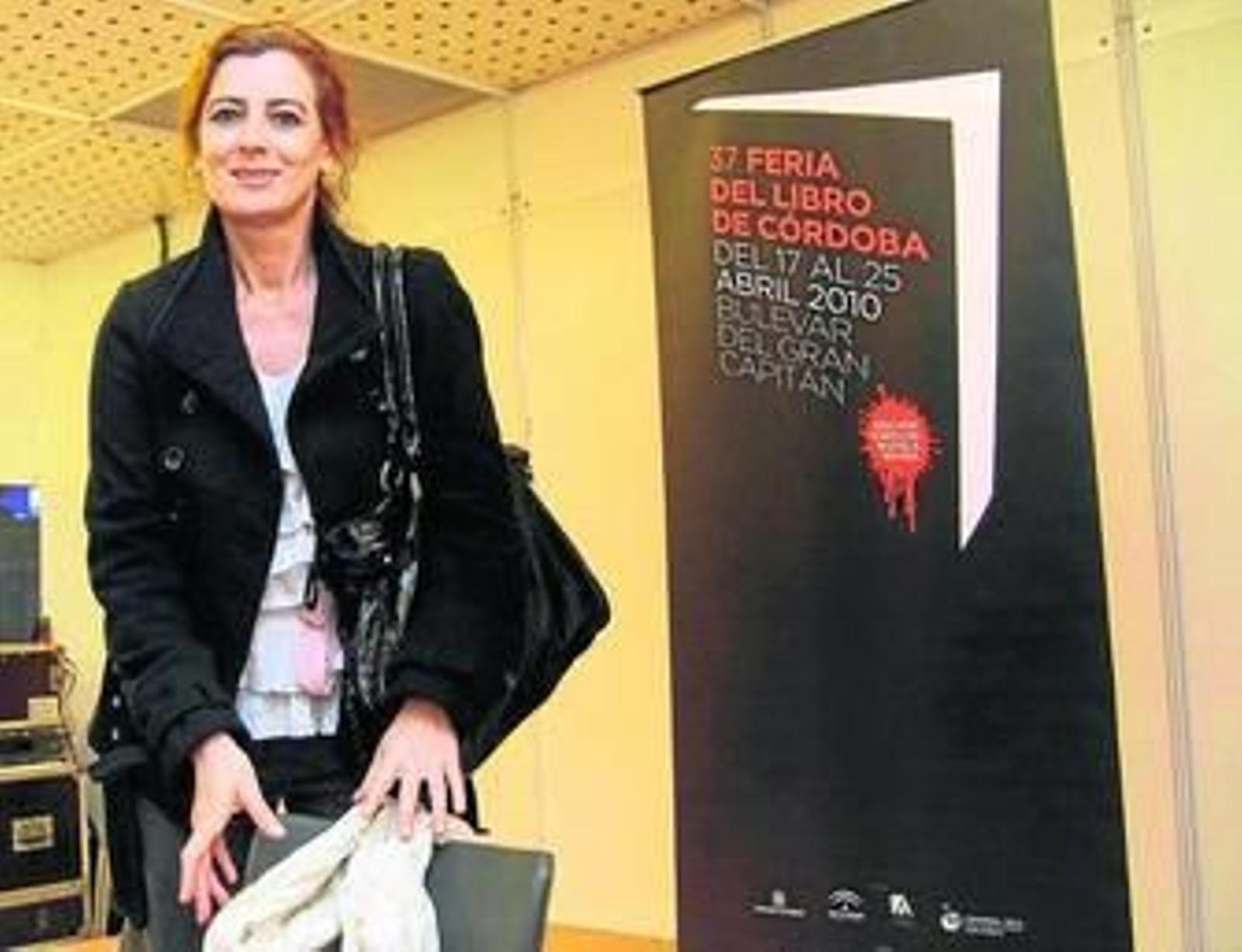 Ángeles Caso, ayer, antes de ofrecer el pregón inaugural de la Feria del Libro.