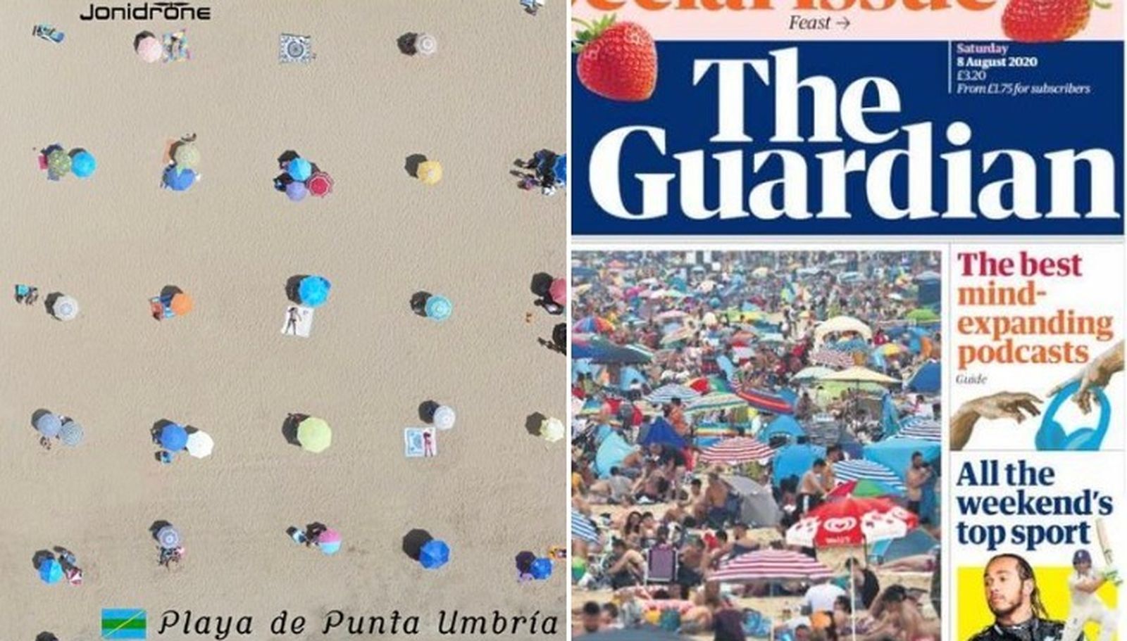 Las imágenes del tuit viral de la presentadora Himar González.