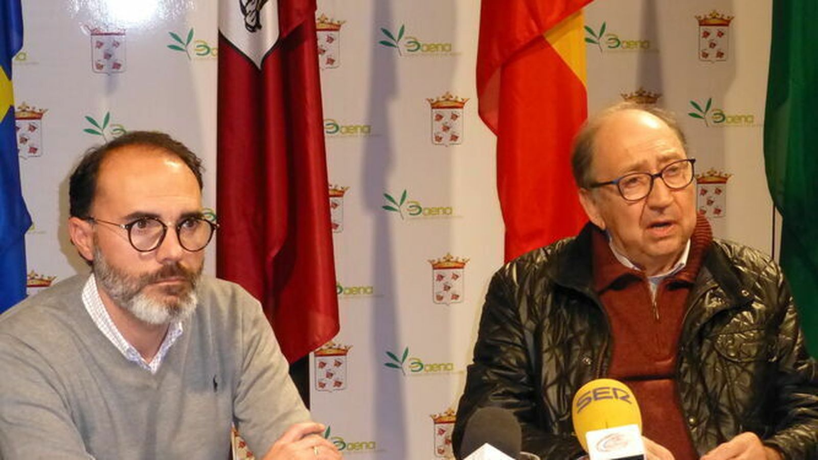 Alfonso Rojano y Luis Moreno, durante una comparecencia.