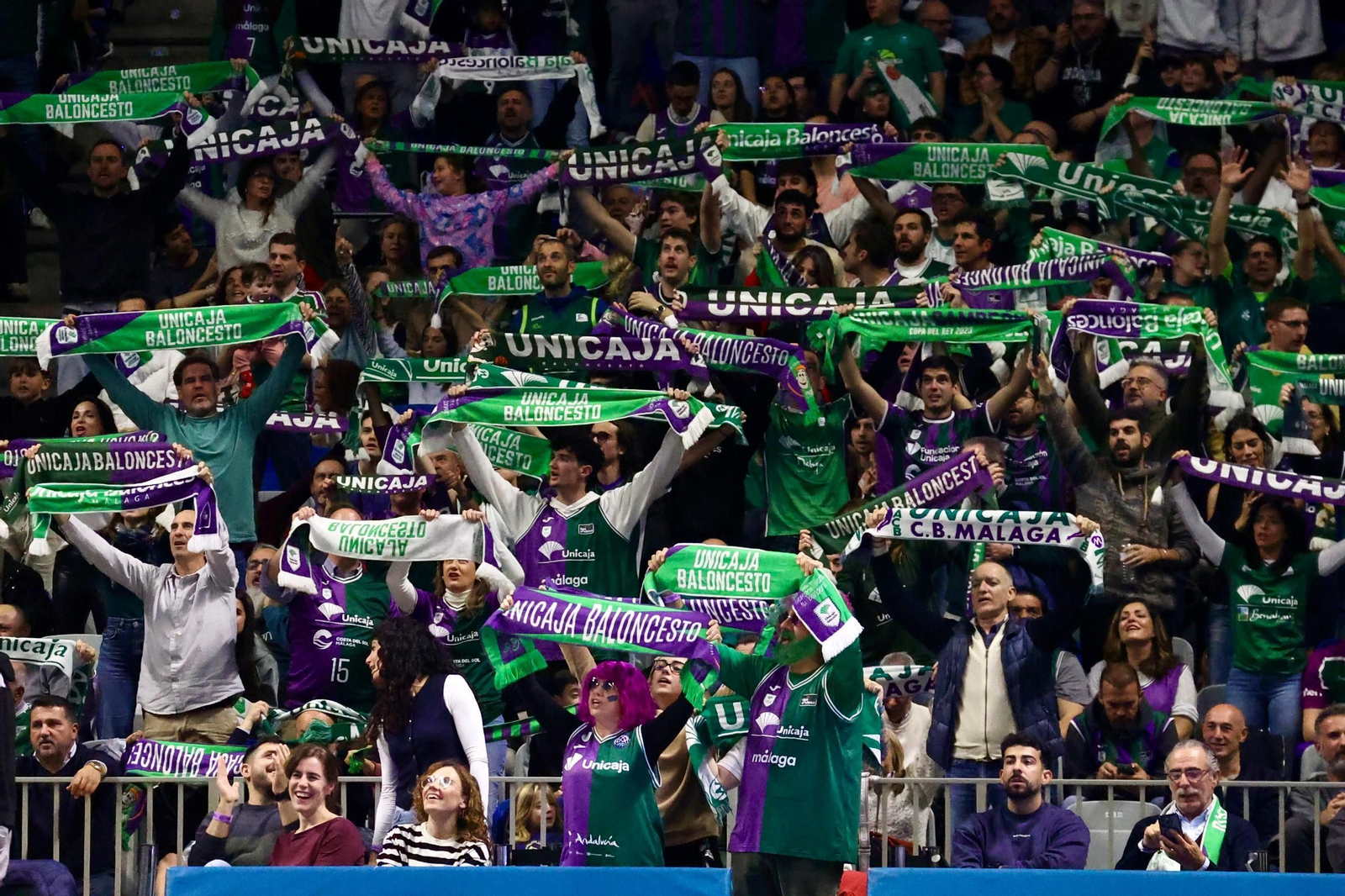 Búscate en las gradas del Carpena durante el Unicaja-Valencia Basket