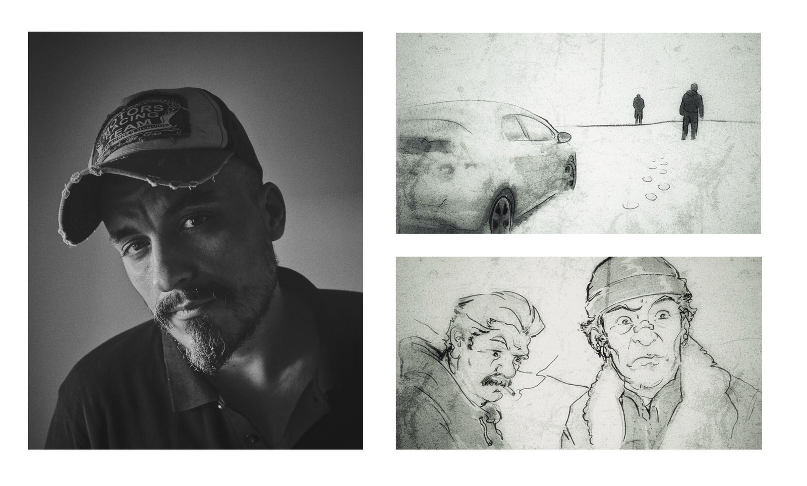 Edgar Burgos y fotogramas de 'Panorama 0'.