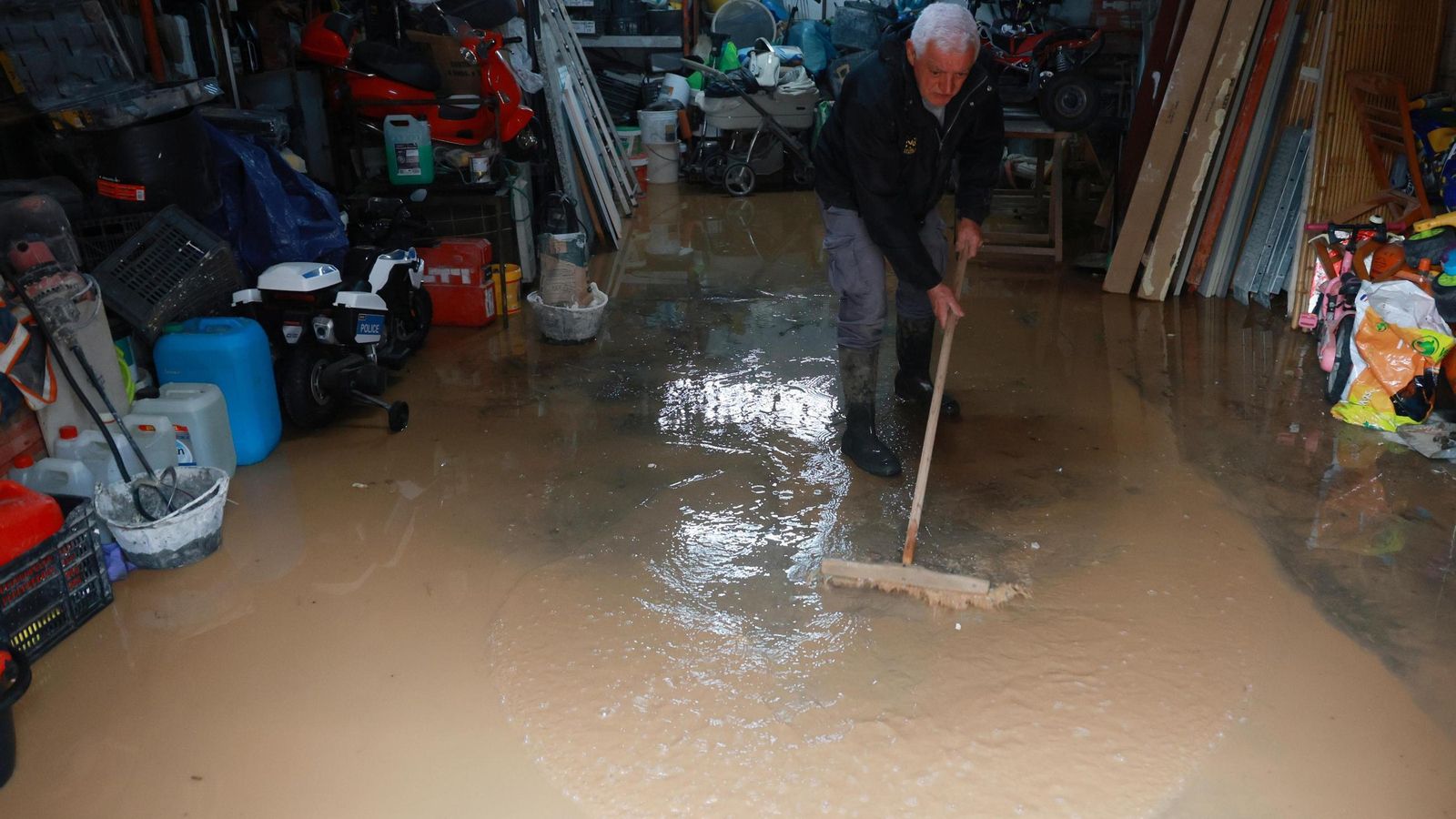 El distrito malagueño de Campanillas tras las lluvias de la borrasca 'Laurence', en imágenes