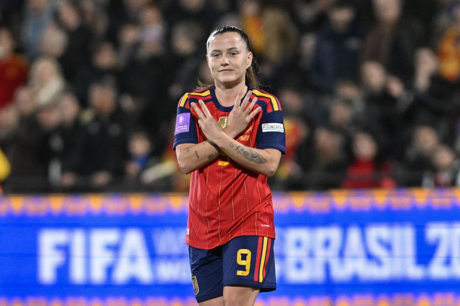 Las fotos del España-Islandia de fútbol femenino