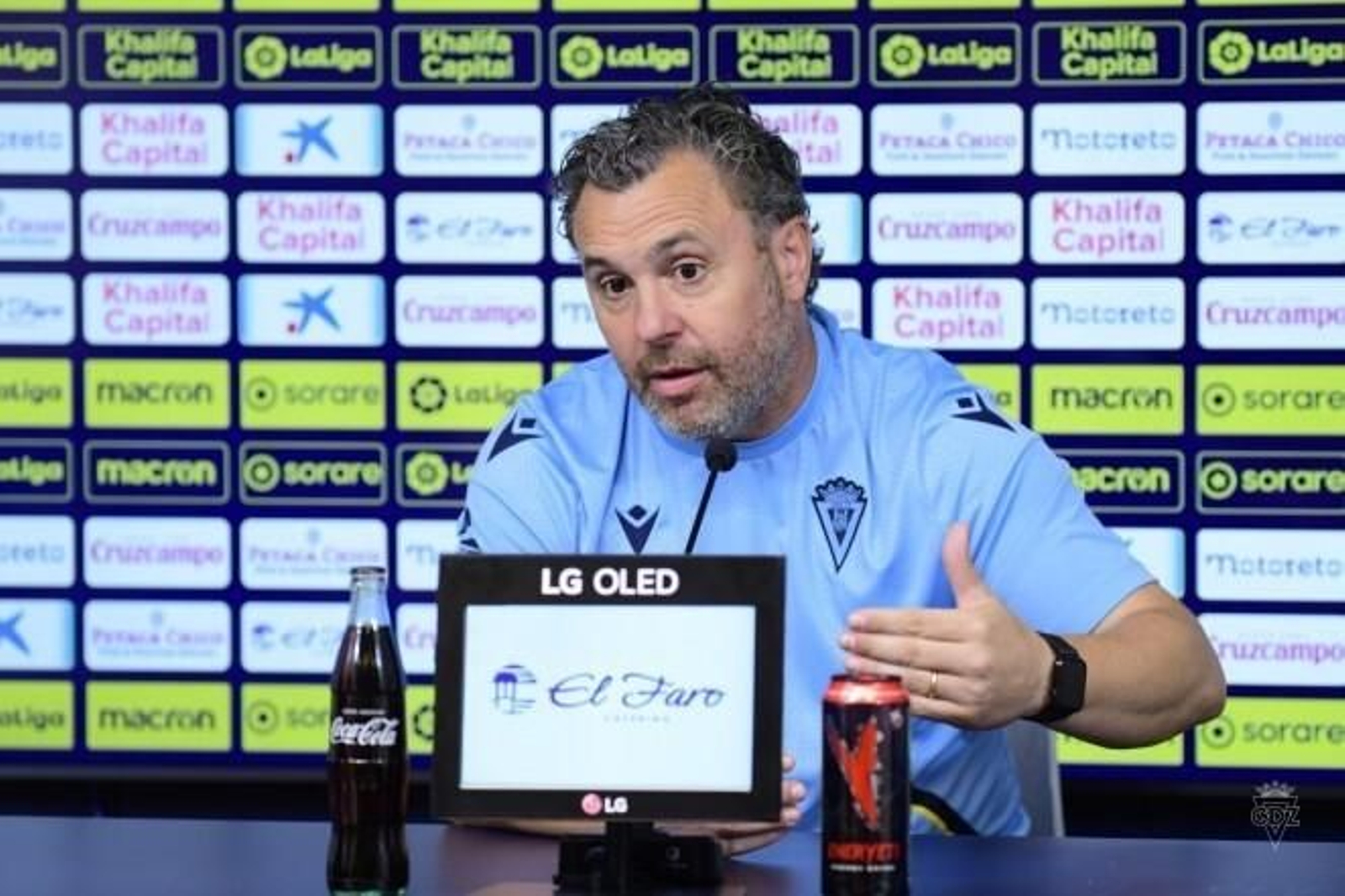 Sergio González en la rueda de prensa.