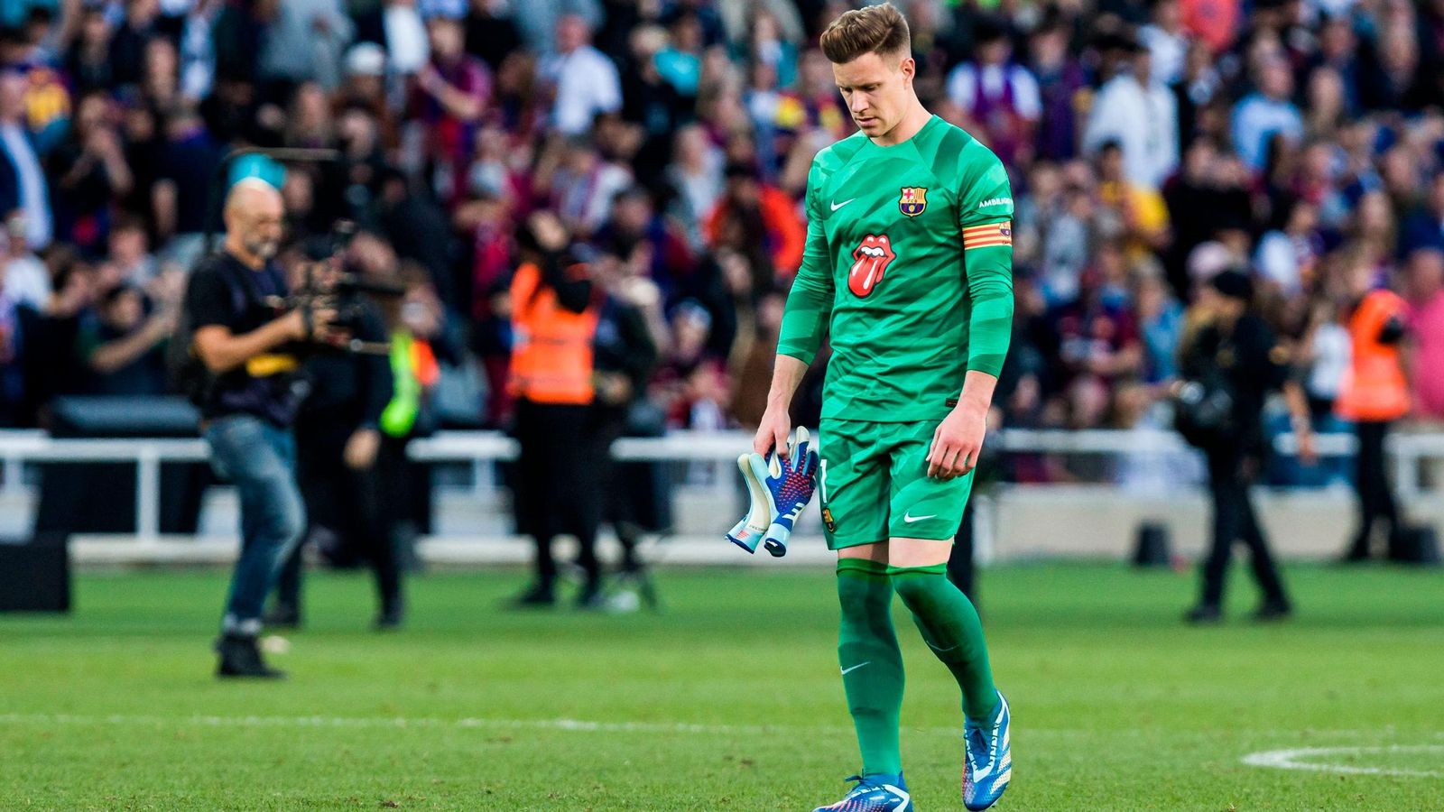 Ter Stegen en un partiod esta temporada