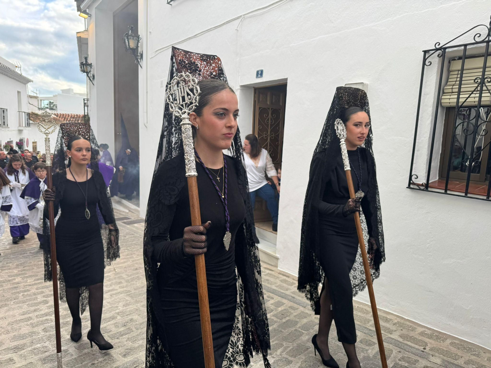 El Nazareno el Jueves Santo en Mijas, en imágenes