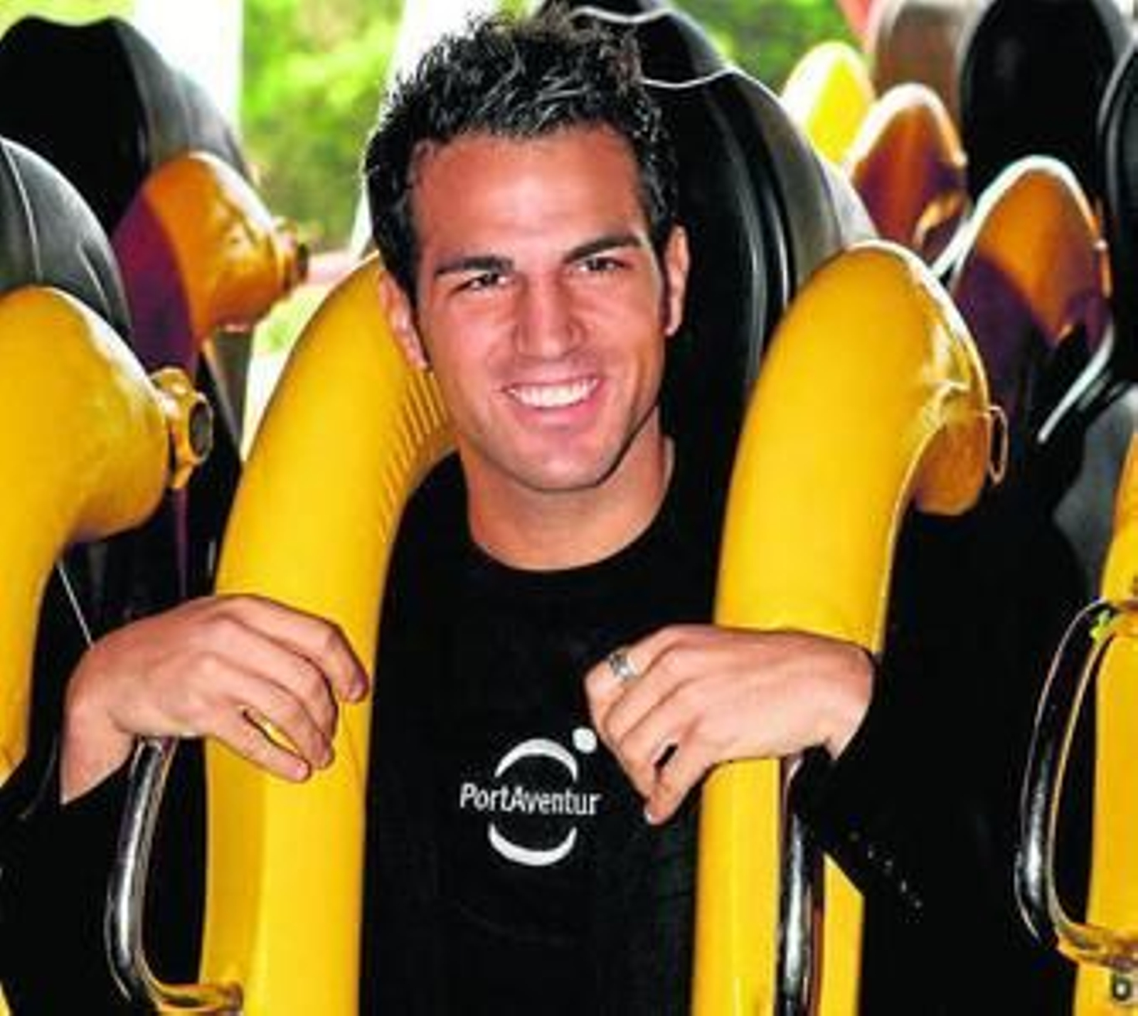 Cesc, durante un acto promocional en Port Aventura, ayer.