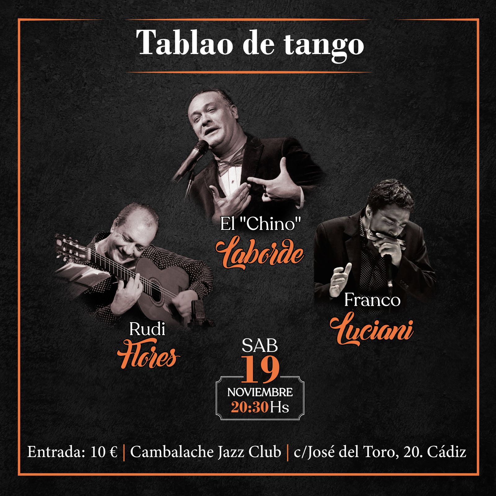 Detalle del cartel anunciador del espectáculo.