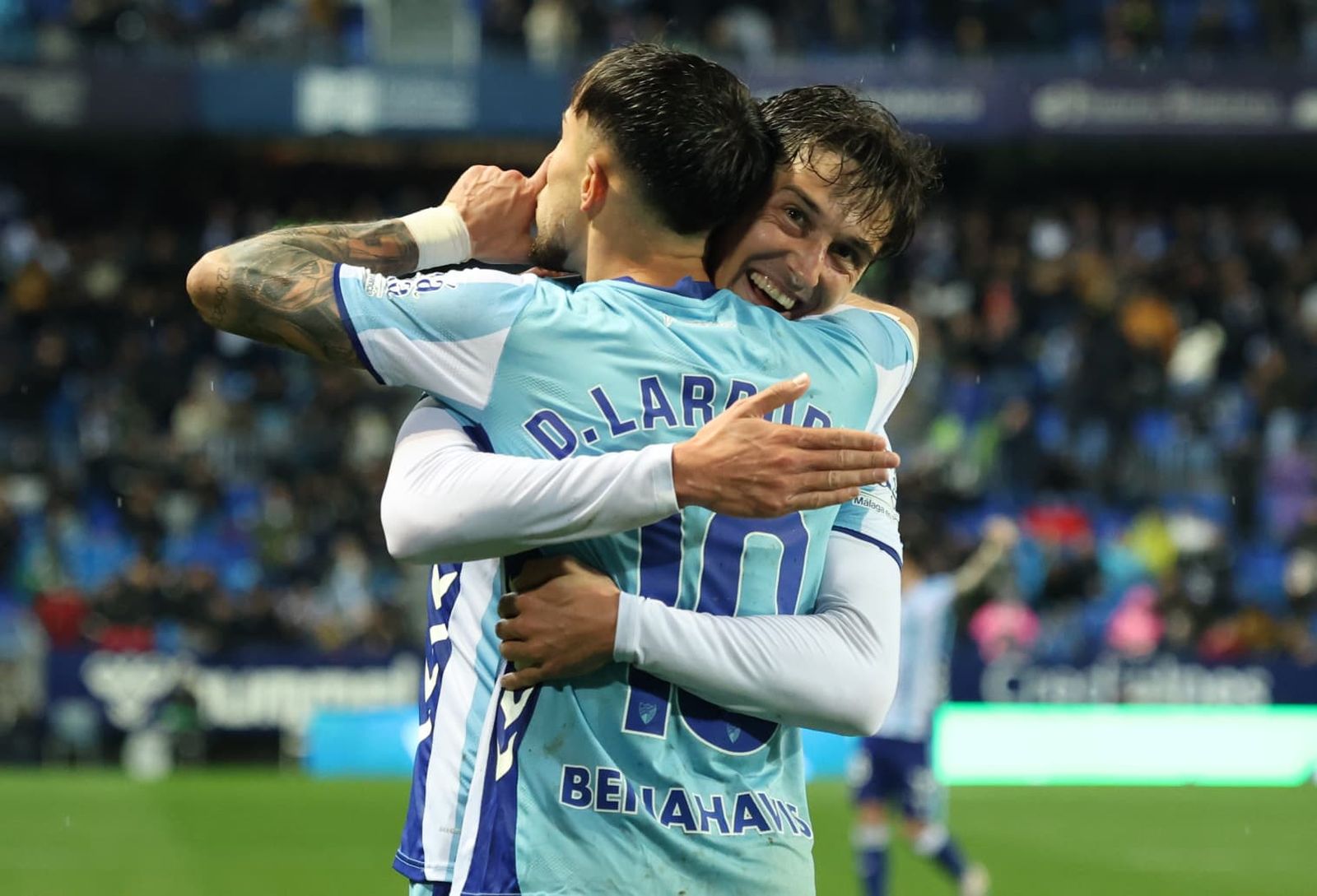 Momento del gol de Larrubia.