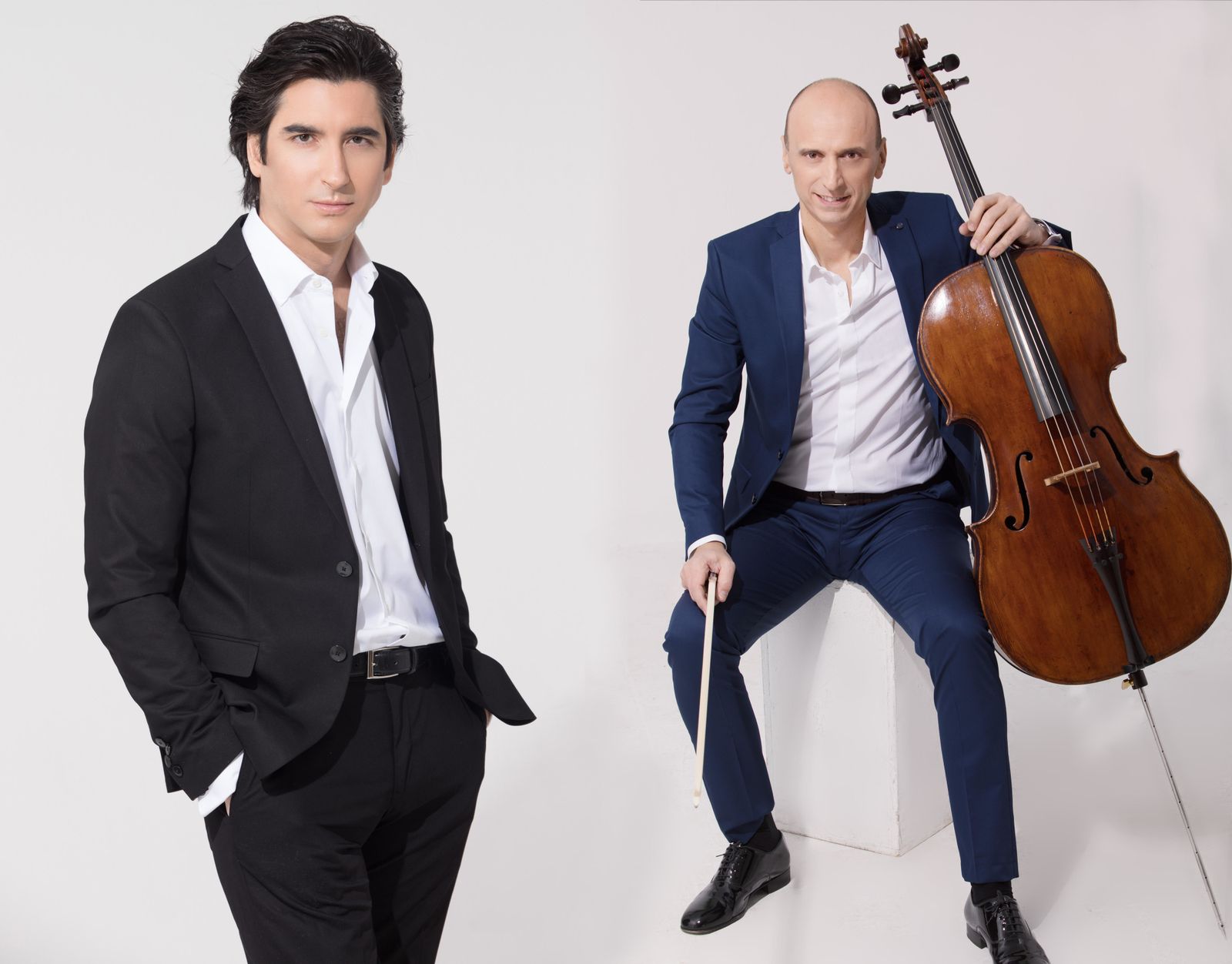 El violonchelista Iagoba Fanlo y el pianista Pablo Amorós.