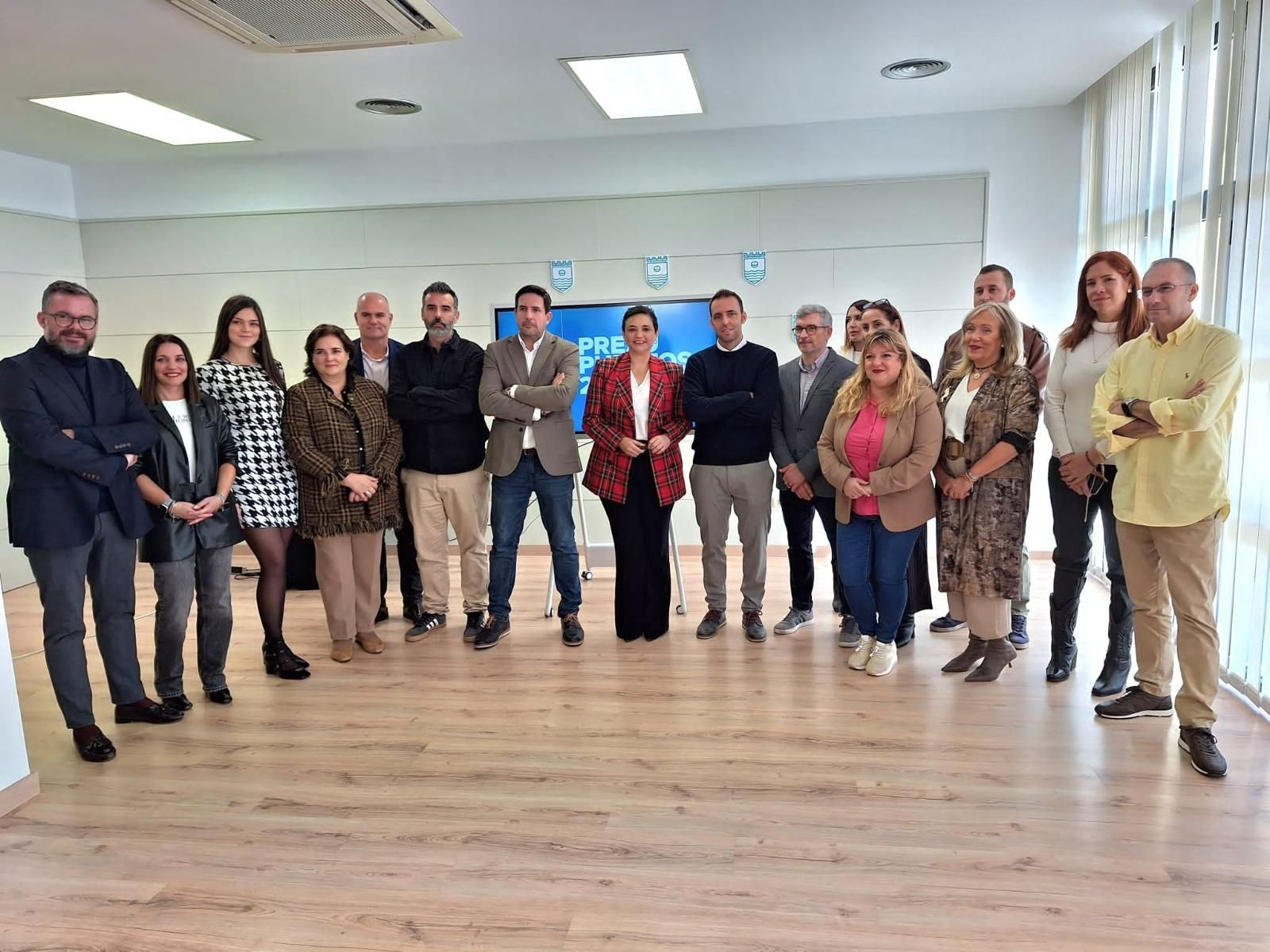 El equipo de gobierno en la presentación de los presupuestos municipales.
