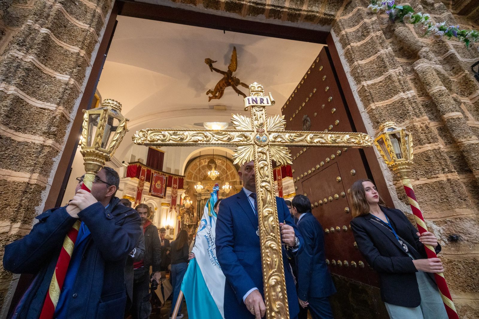 Las imágenes de la procesión de la Virgen de la Palma, en Cádiz