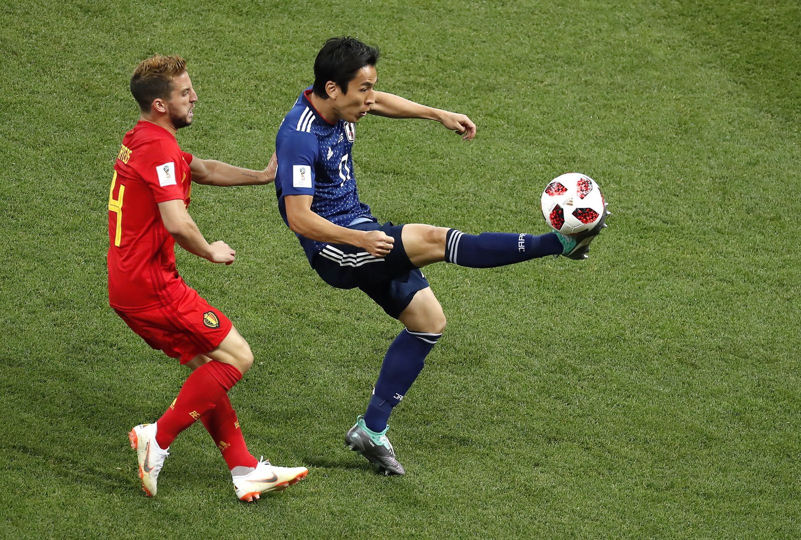 Las imágenes del Bélgica-Japón