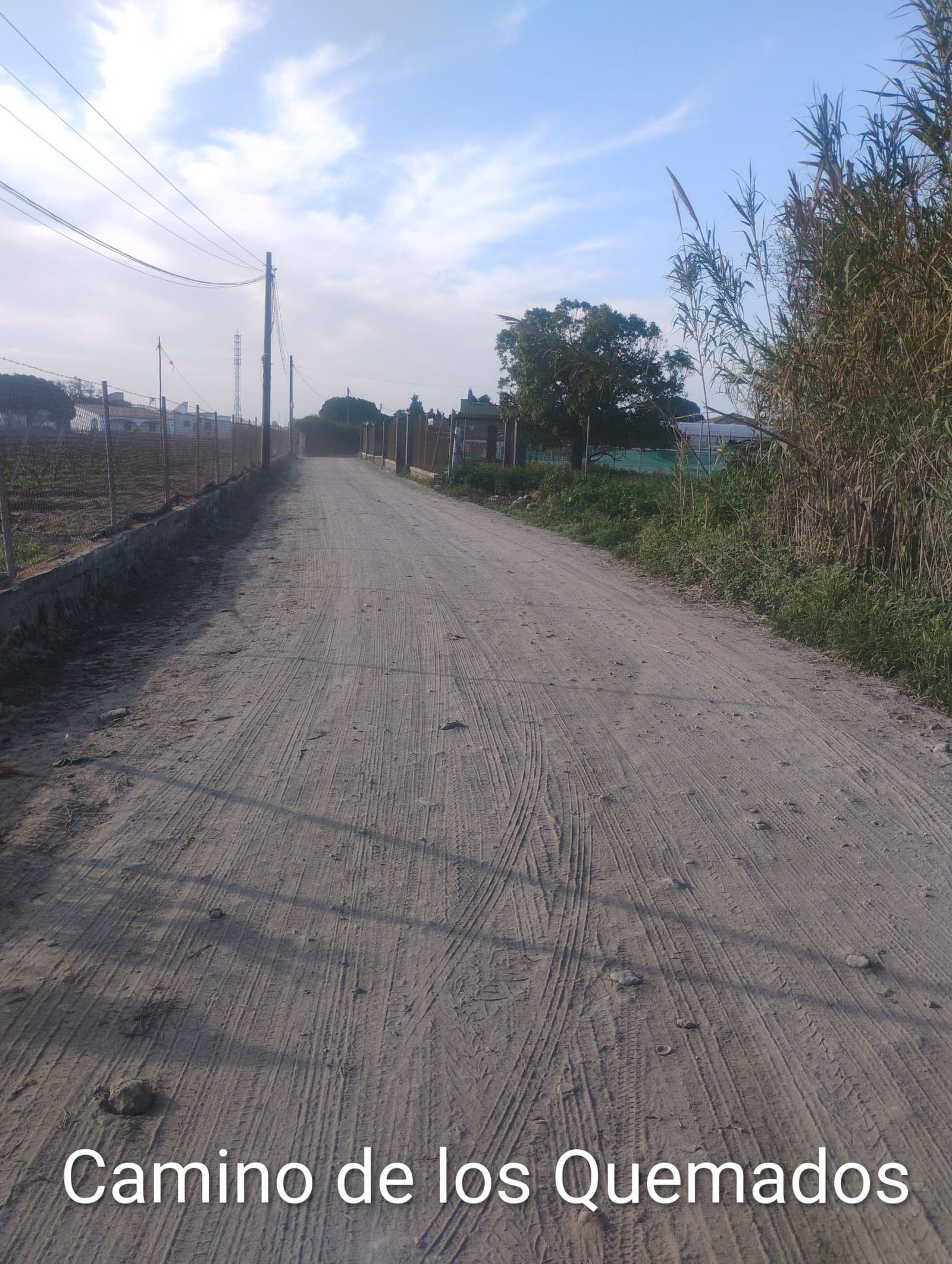 Camino de los Quemados, en Chipiona.