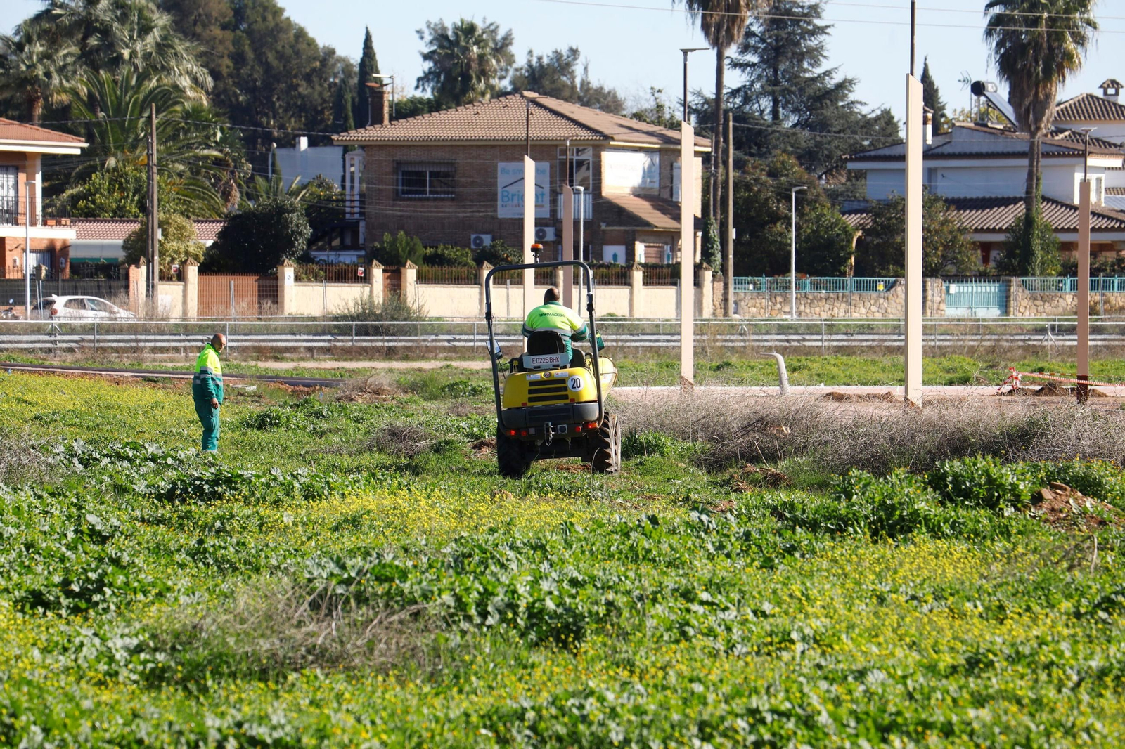 Así avanzan las obras del nuevo parque de la Arruzafilla, en imágenes