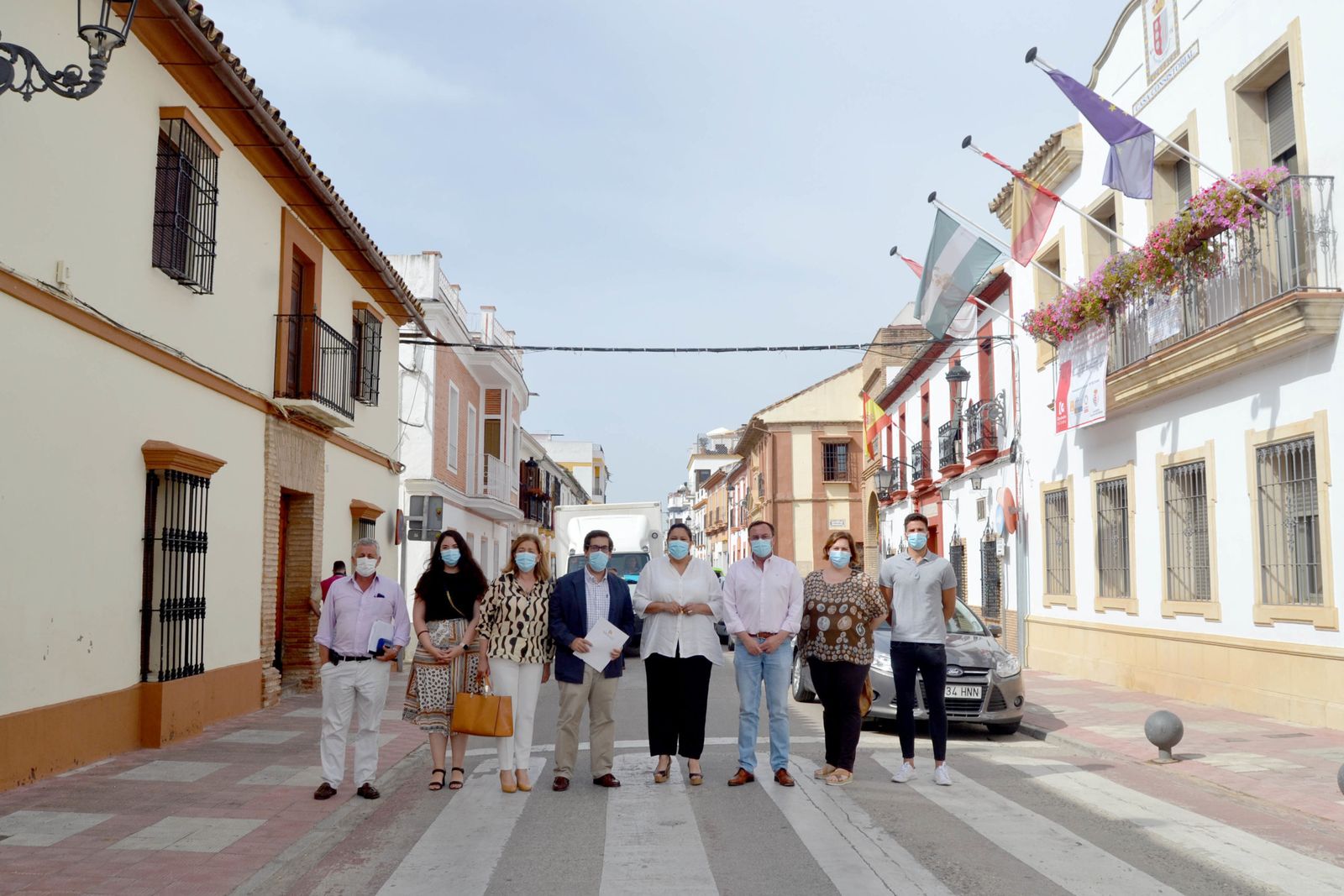 Foto de familia de la presentación de los proyectos.