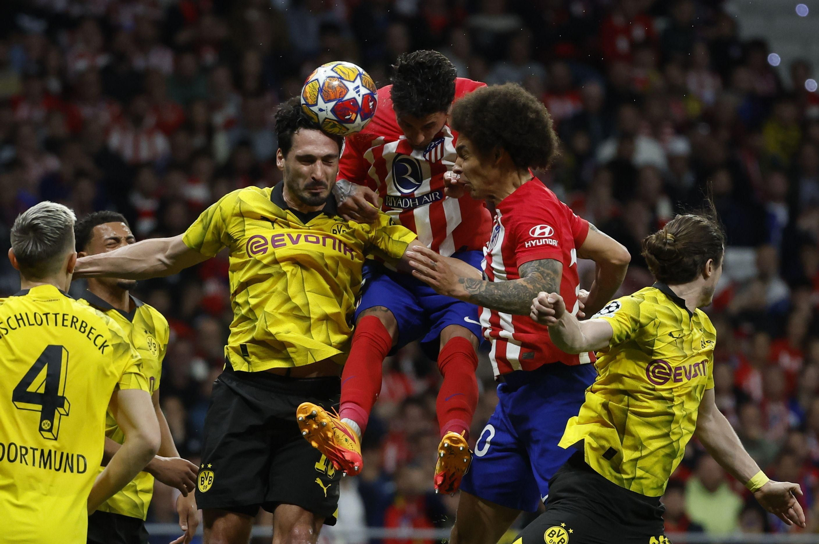 El Atlético de Madrid - Borussia Dortmund, en fotos