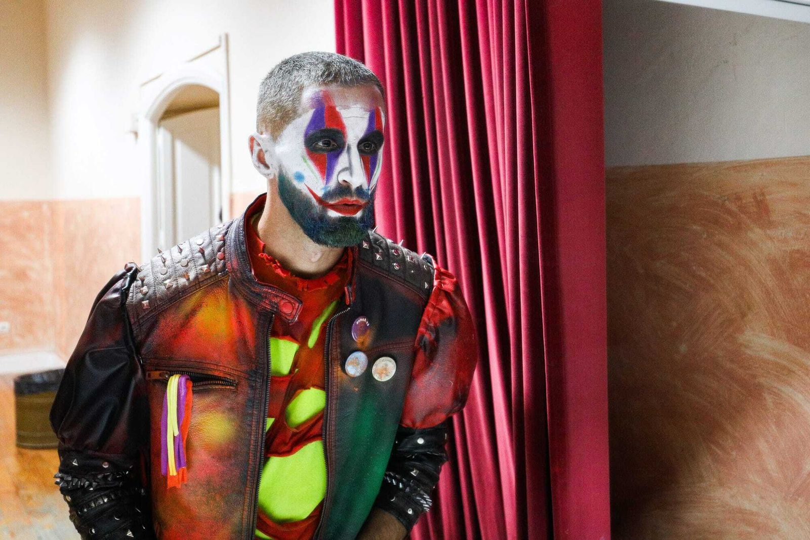 El ambiente en los camerinos del Falla