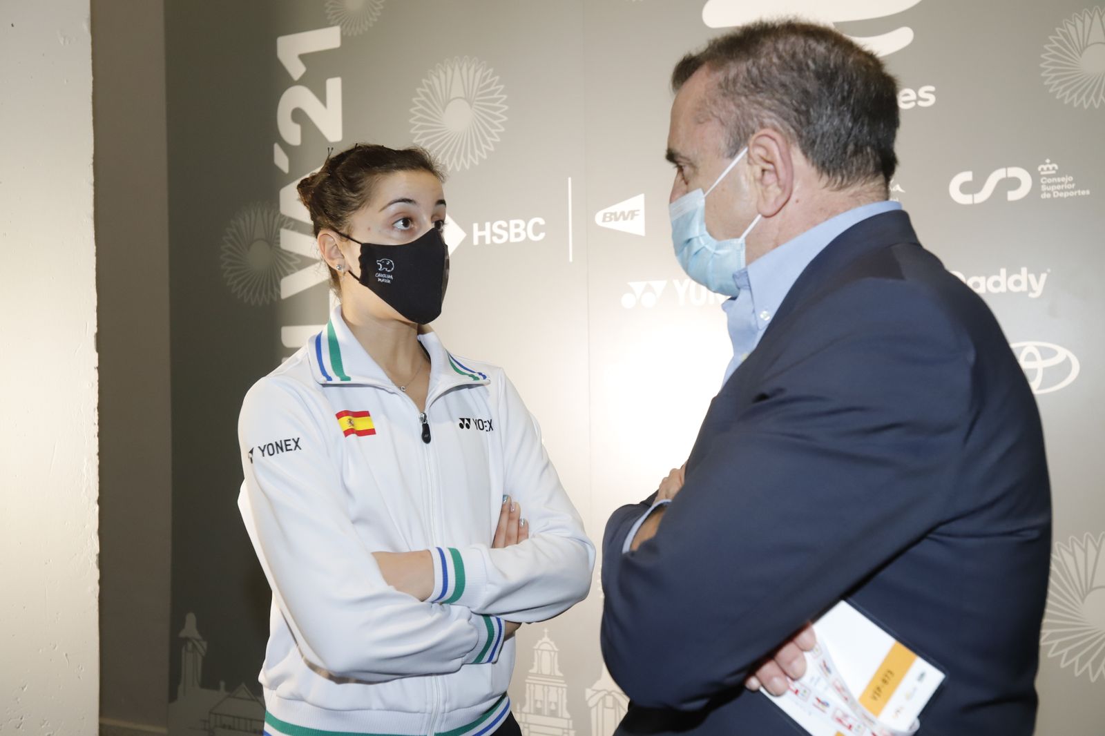 Las mejores imágenes de la jornada de bádminton del lunes en el Huelva 2021