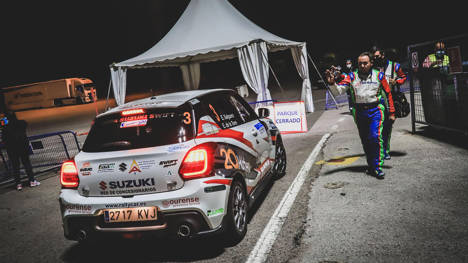 Imágenes del tramo nocturno del Rallye Ciudad de Jerez en el Circuito