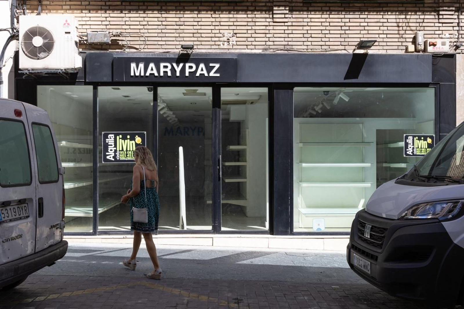 Locales vacíos en el centro de Jaén, en imágenes