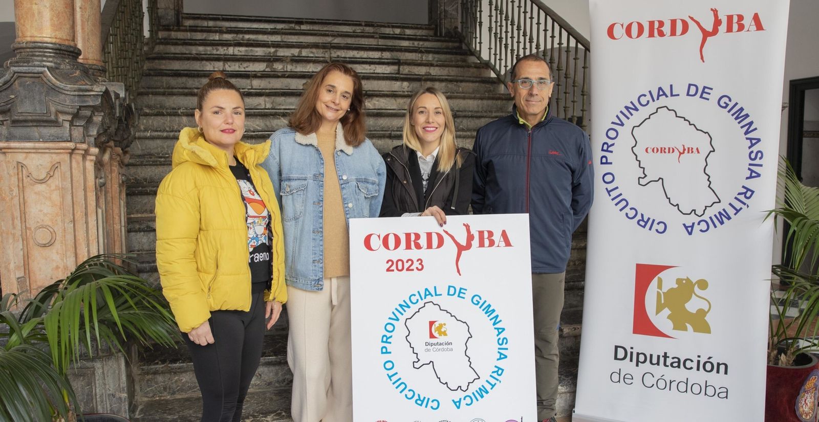 La presentación del II Circuito Provincial de Gimnasia Rítmica en el Palacio de la Merced.