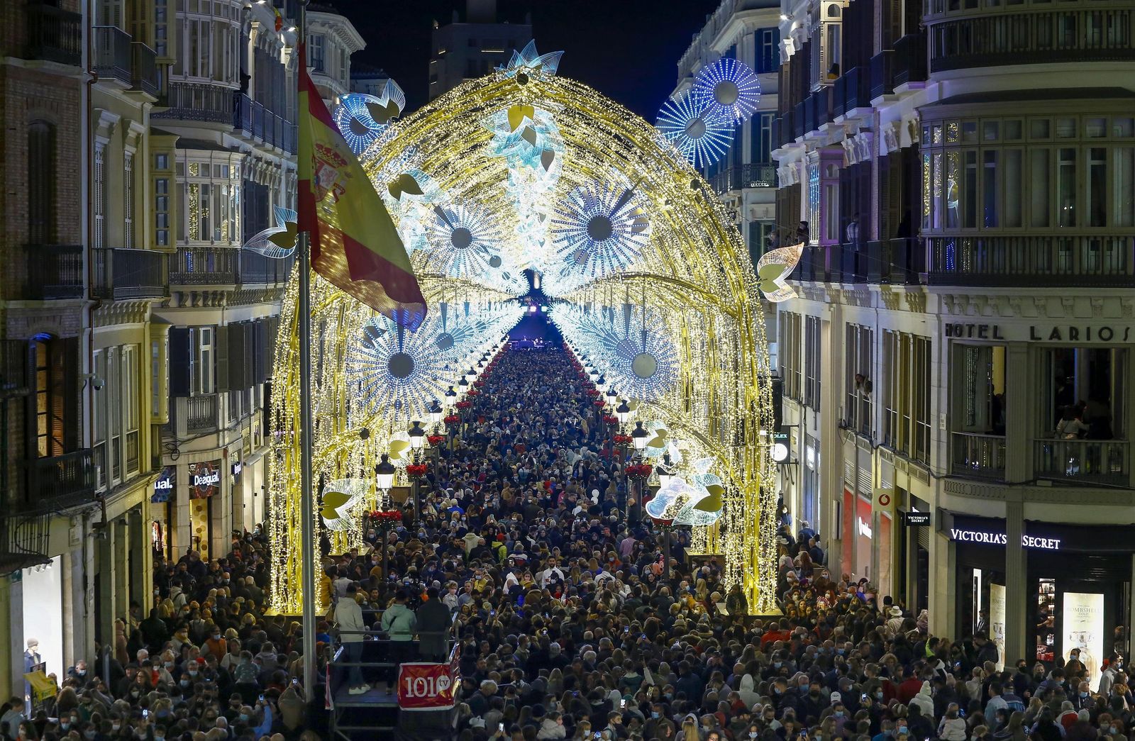 Las luces de Navidad vuelven a brillar en Málaga