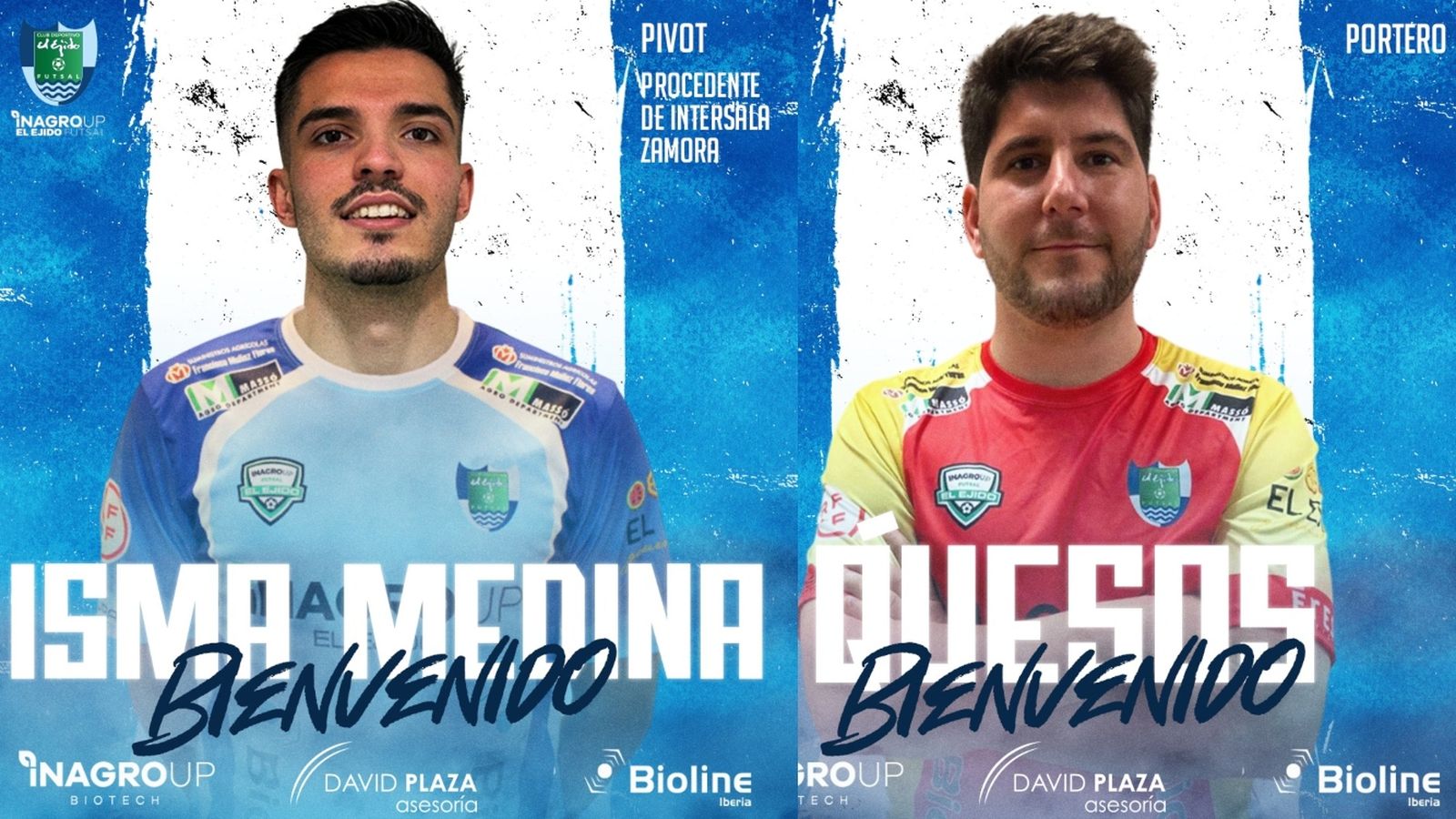 Isma Medina y Quesos, las dos últimas incorporaciones de El Ejido Futsal.
