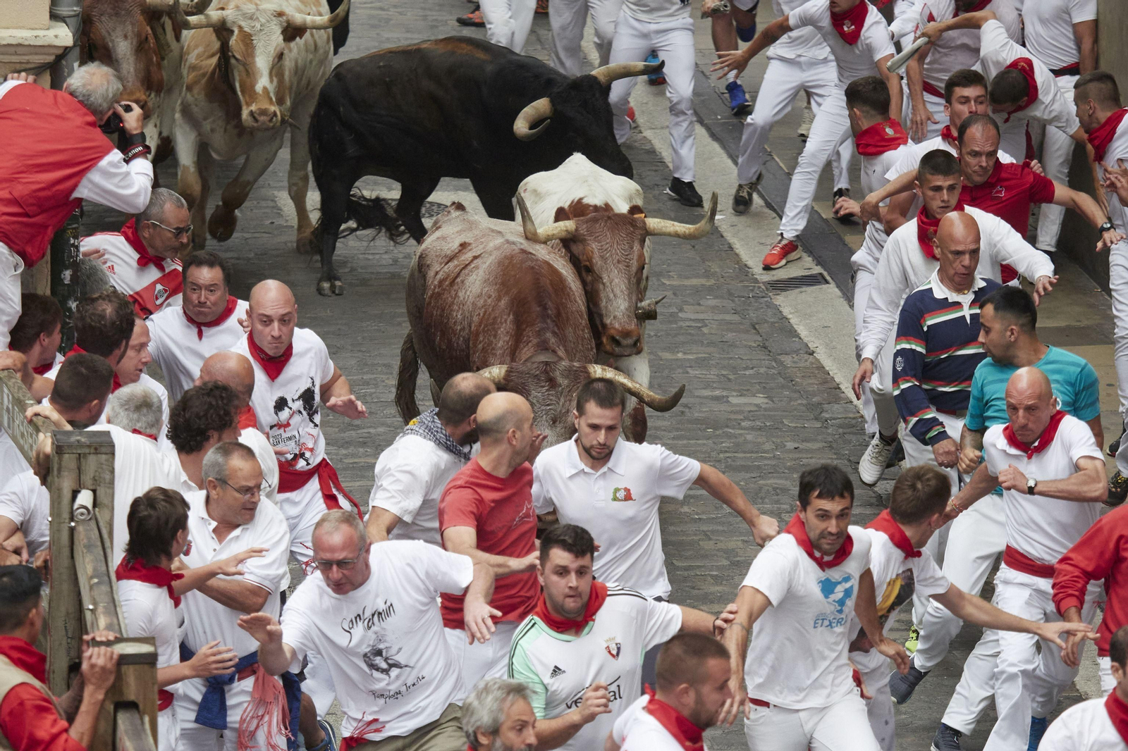 El primer encierro de San Fermín en imágenes