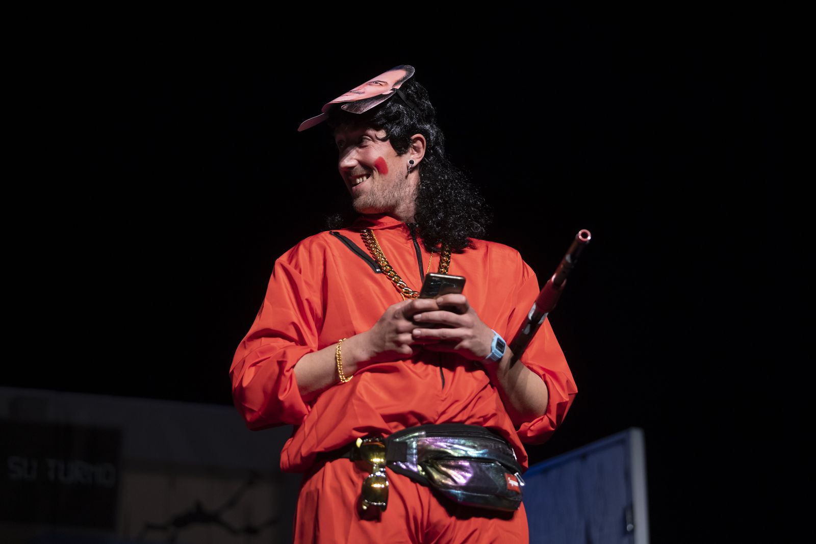 Imágenes de la actuación del cuarteto de Huelva "El plan Bellavista" en el Carnaval Colombino