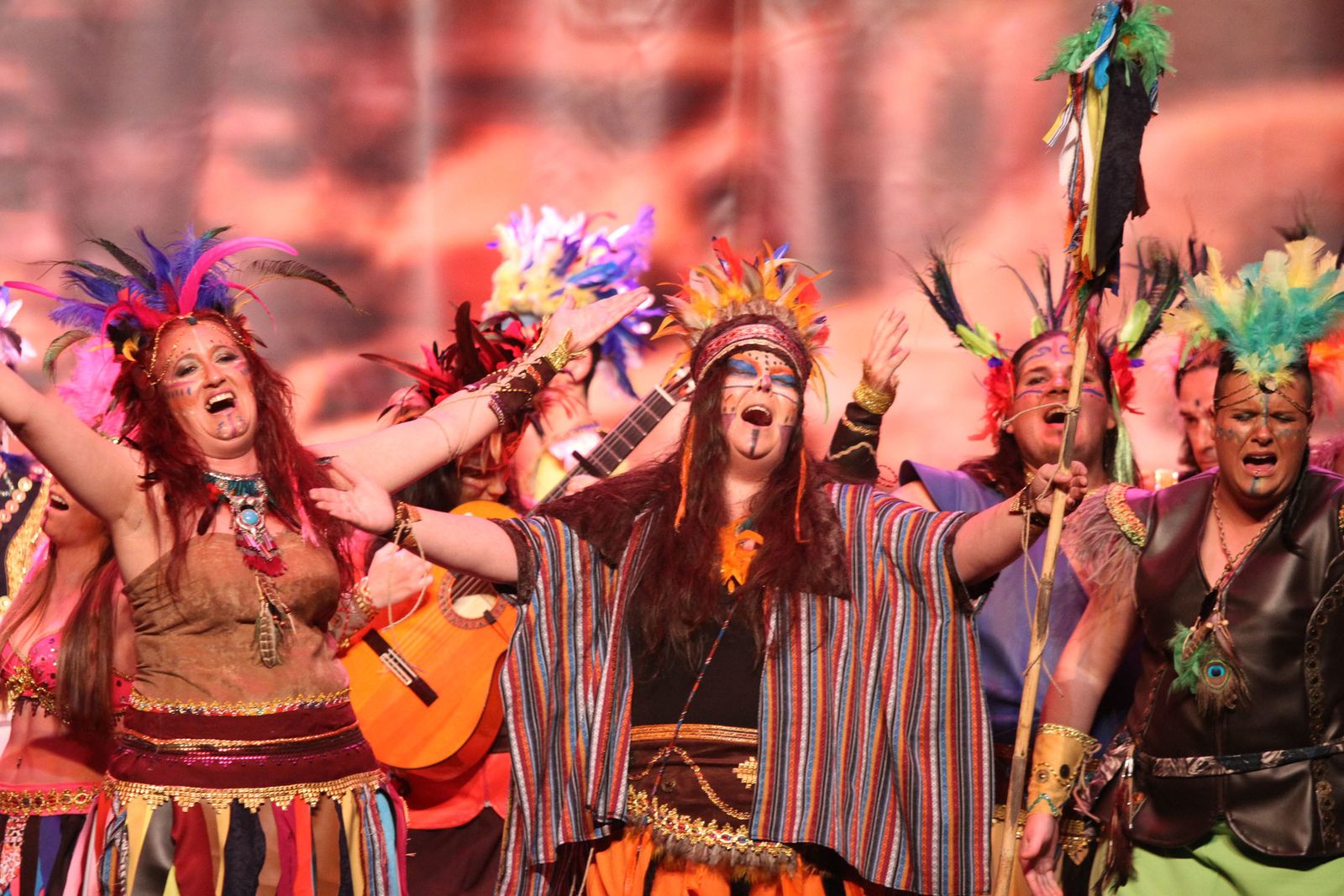 Imágenes del primer día de preliminares de concurso del Carnaval Colombino 2018