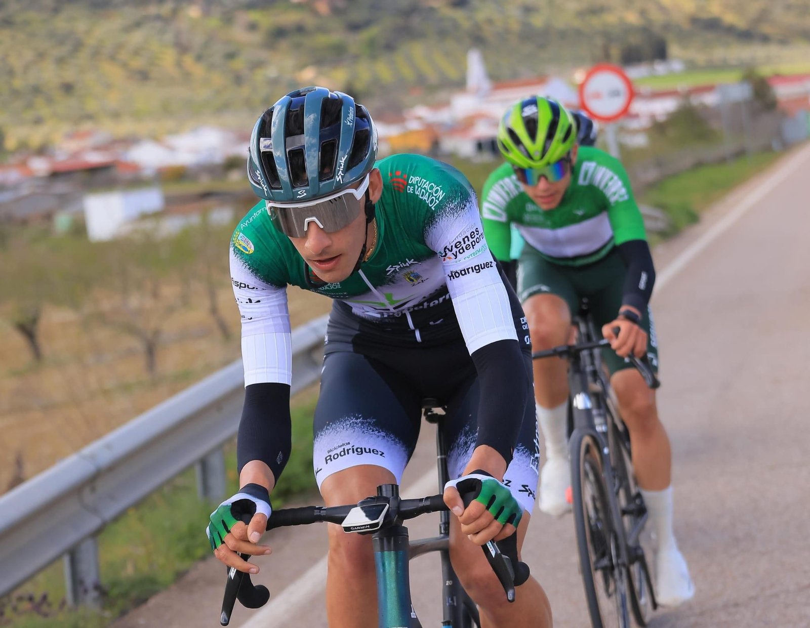 Adrián Benito durante una prueba con su actual equipo en la presente temporada.