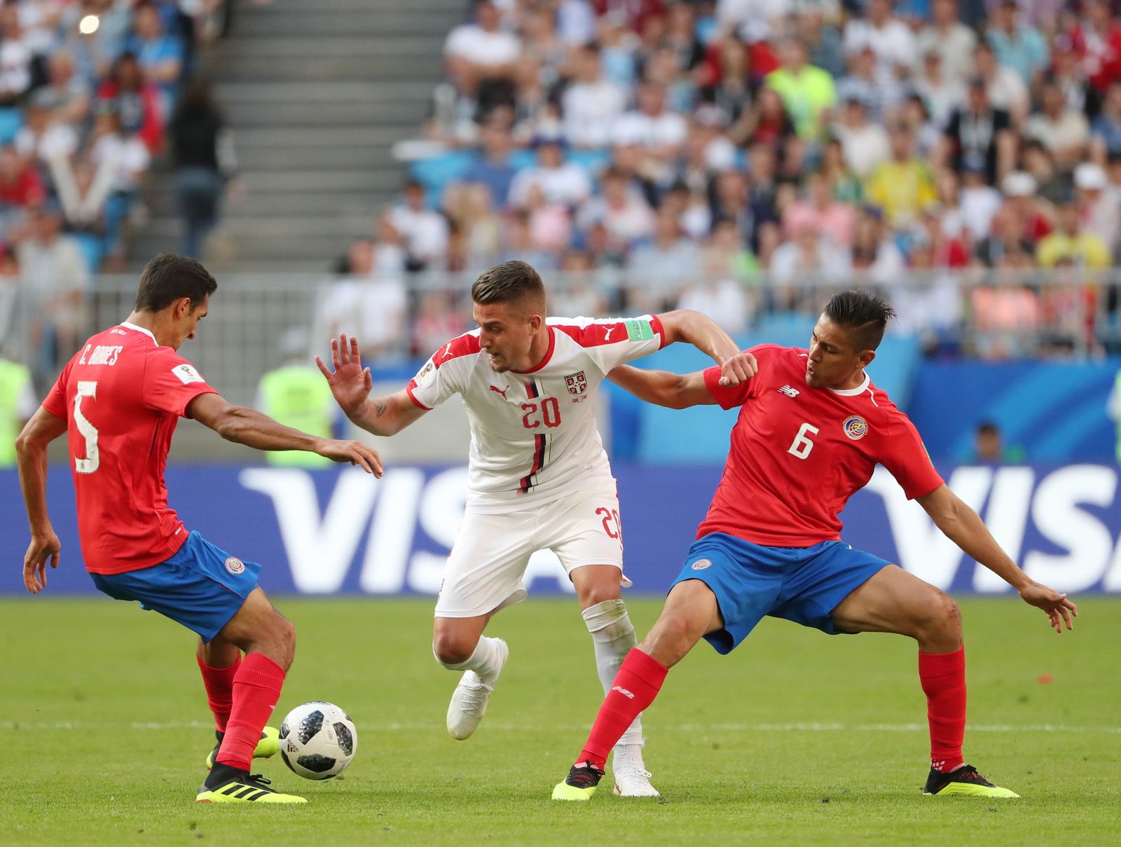 Las imágenes del Costa Rica-Serbia