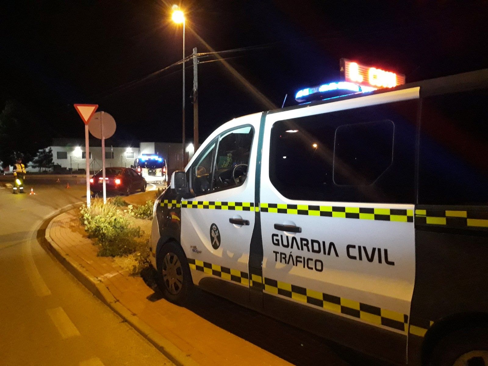 Control de la Guardia Civil durante la semana de feria de Los Barrios.