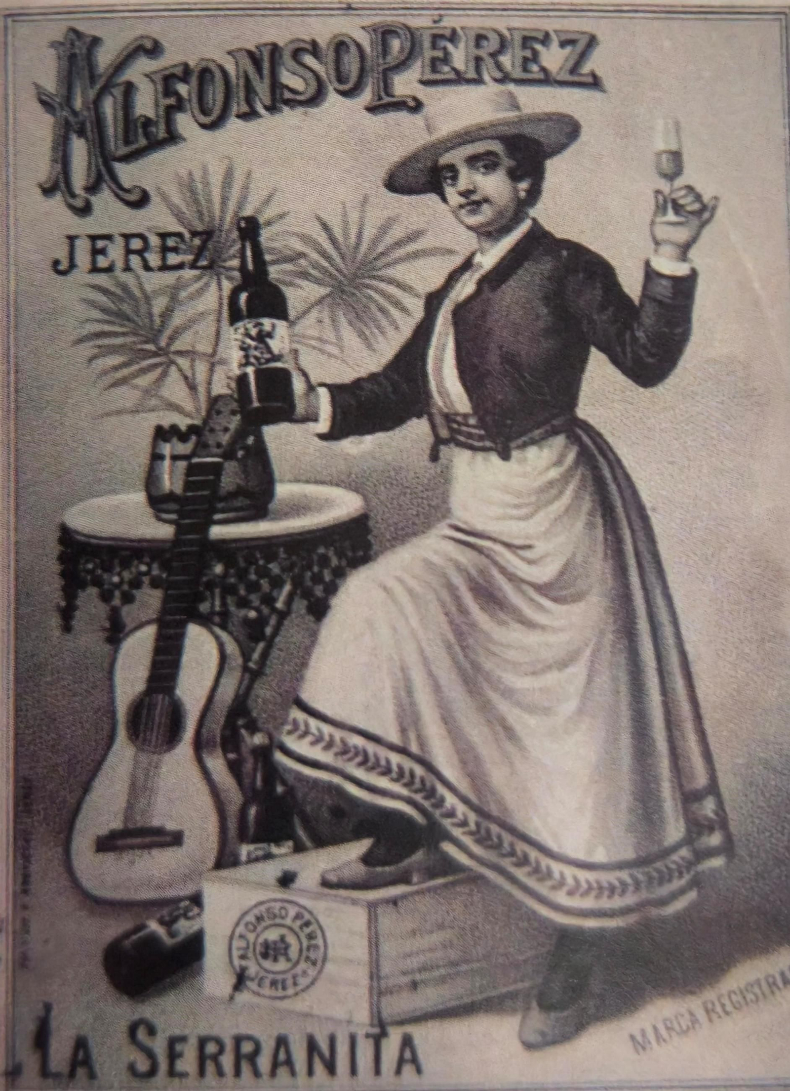 Etiqueta 'La serranita', de las bodegas Alfonso Pérez. Etiqueta 'La serranita', de las bodegas Alfonso Pérez.