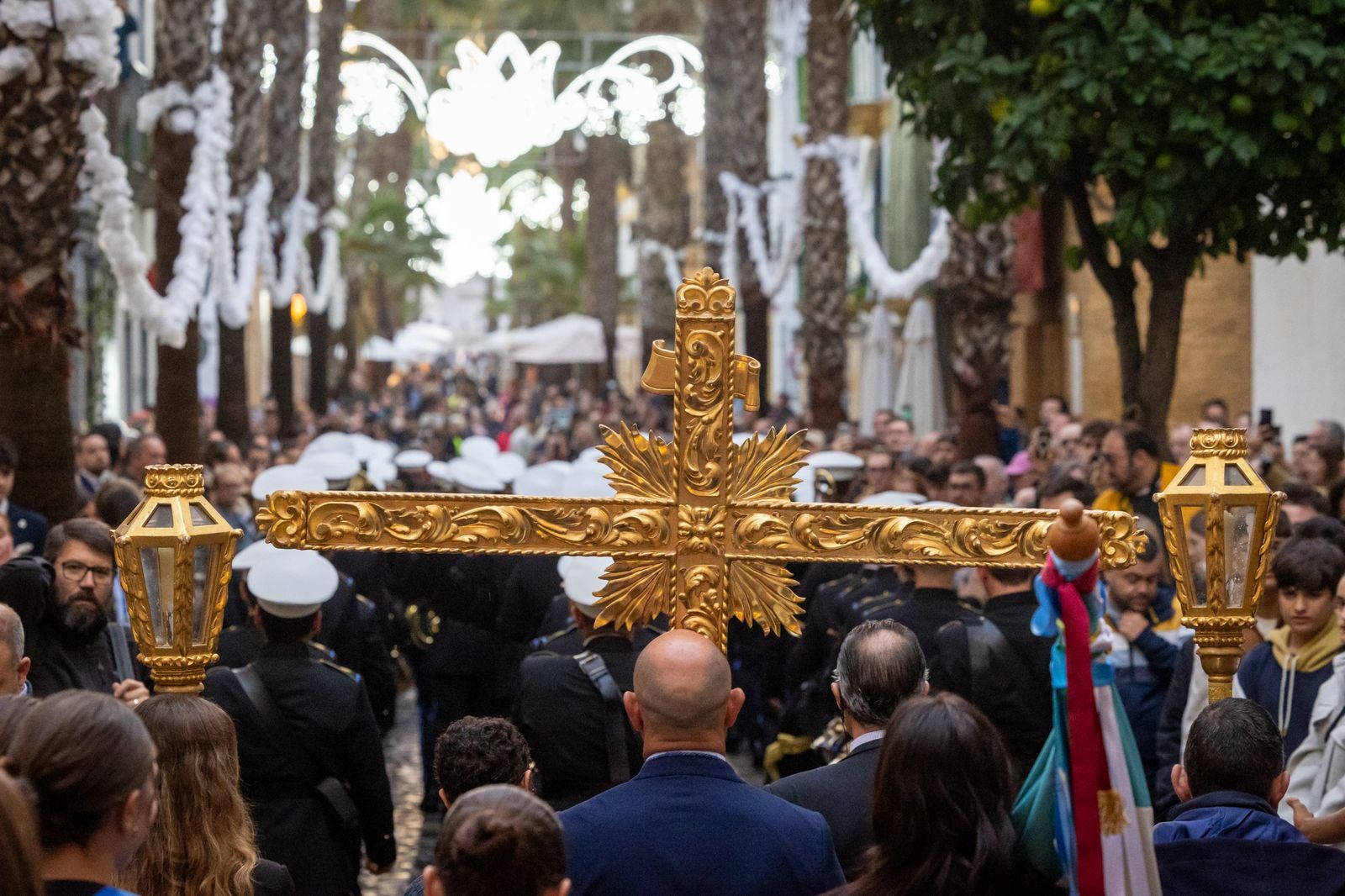 Las imágenes de la procesión de la Virgen de la Palma, en Cádiz