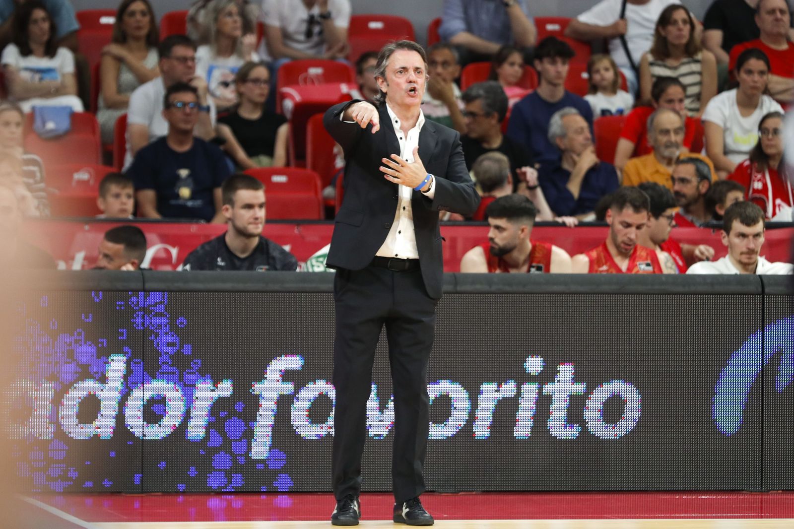 Porfirio Fisac en el encuentro ante Joventut.