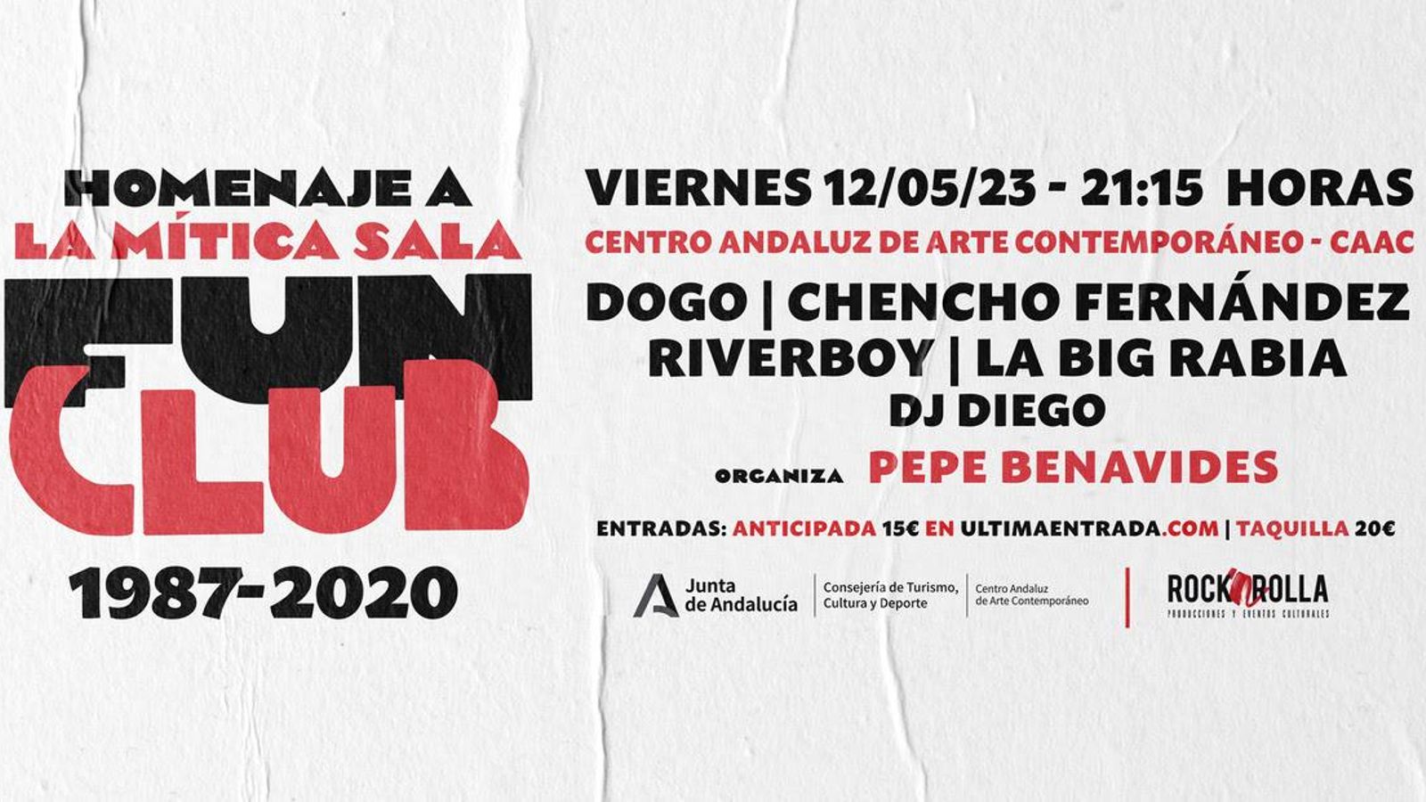 Cartel del concierto