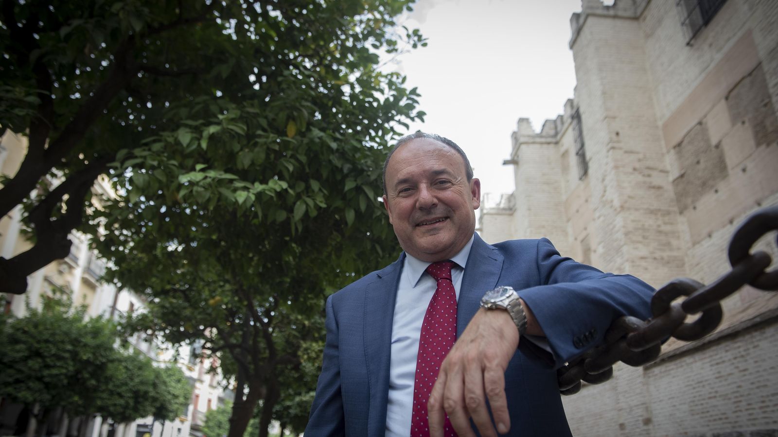 Rafael González posa para la entrevista.